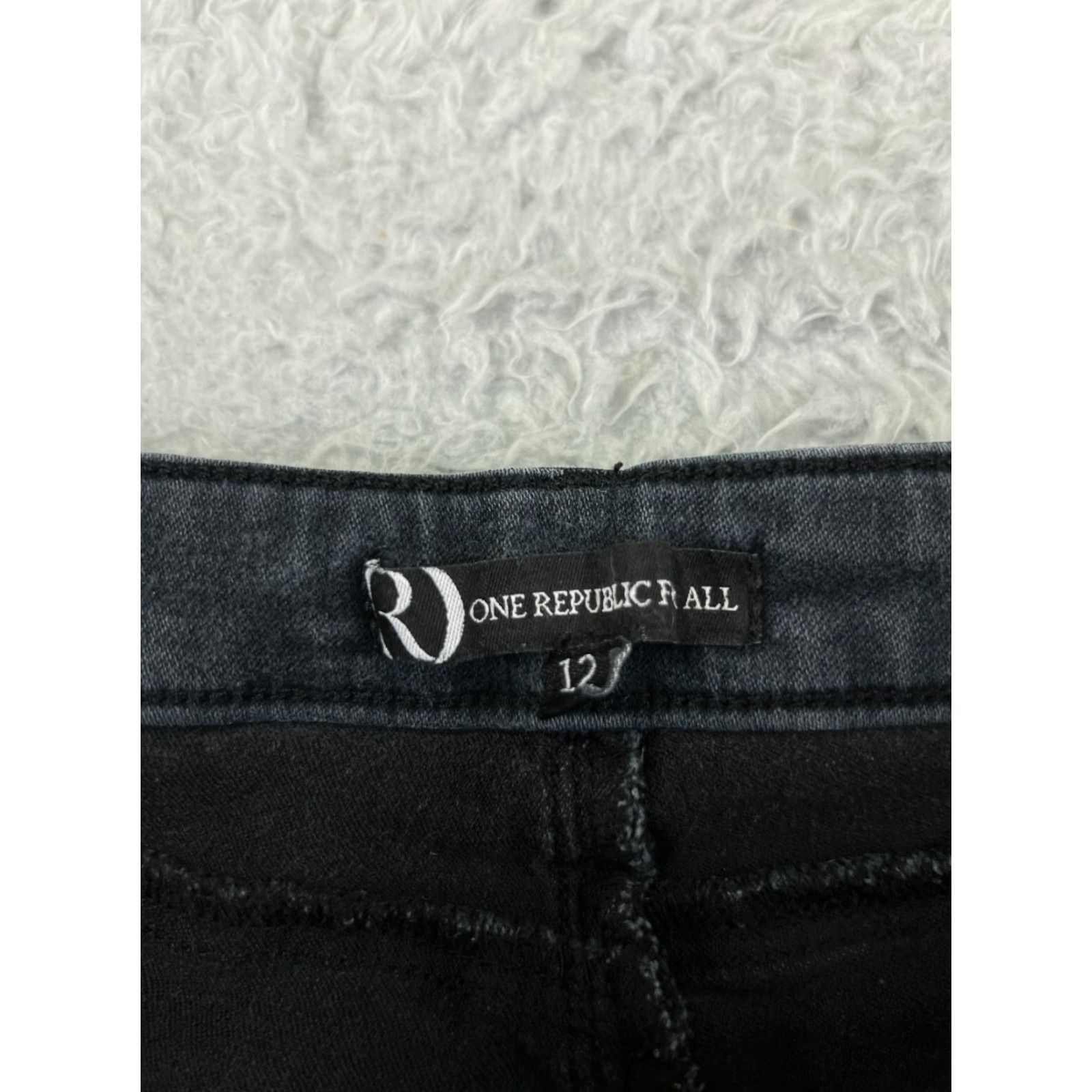 Denime One Republic For All Jeans Womens 12 Black Denim Skinny Mid Rise 28x25 Vintage No Size 34" / US 12 / IT 48 - 6 Thumbnail