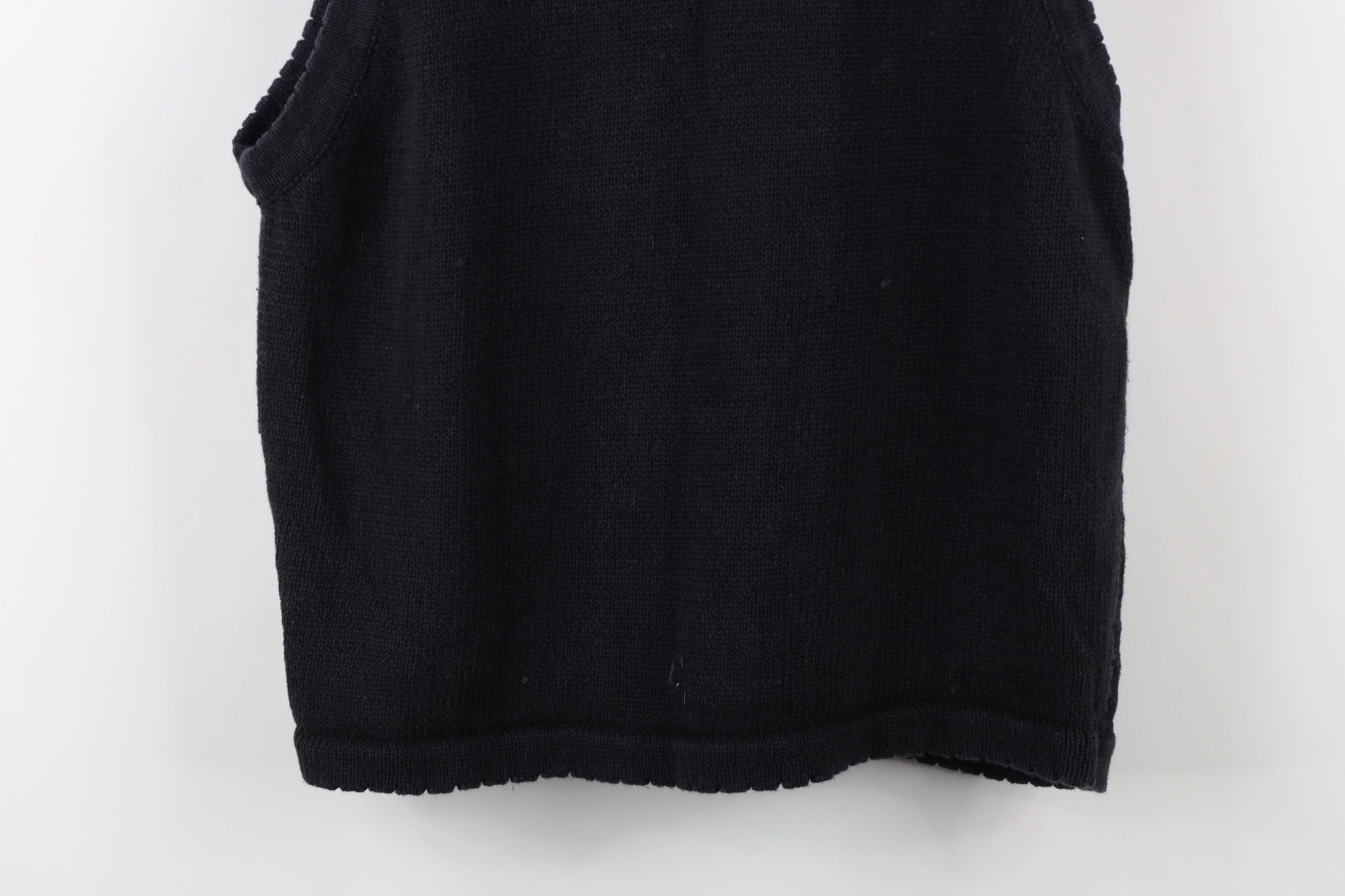 Vintage Vintage 90s Streetwear Flower Knit Cardigan Sweater Vest Size L / US 10 / IT 46 - 12 Thumbnail