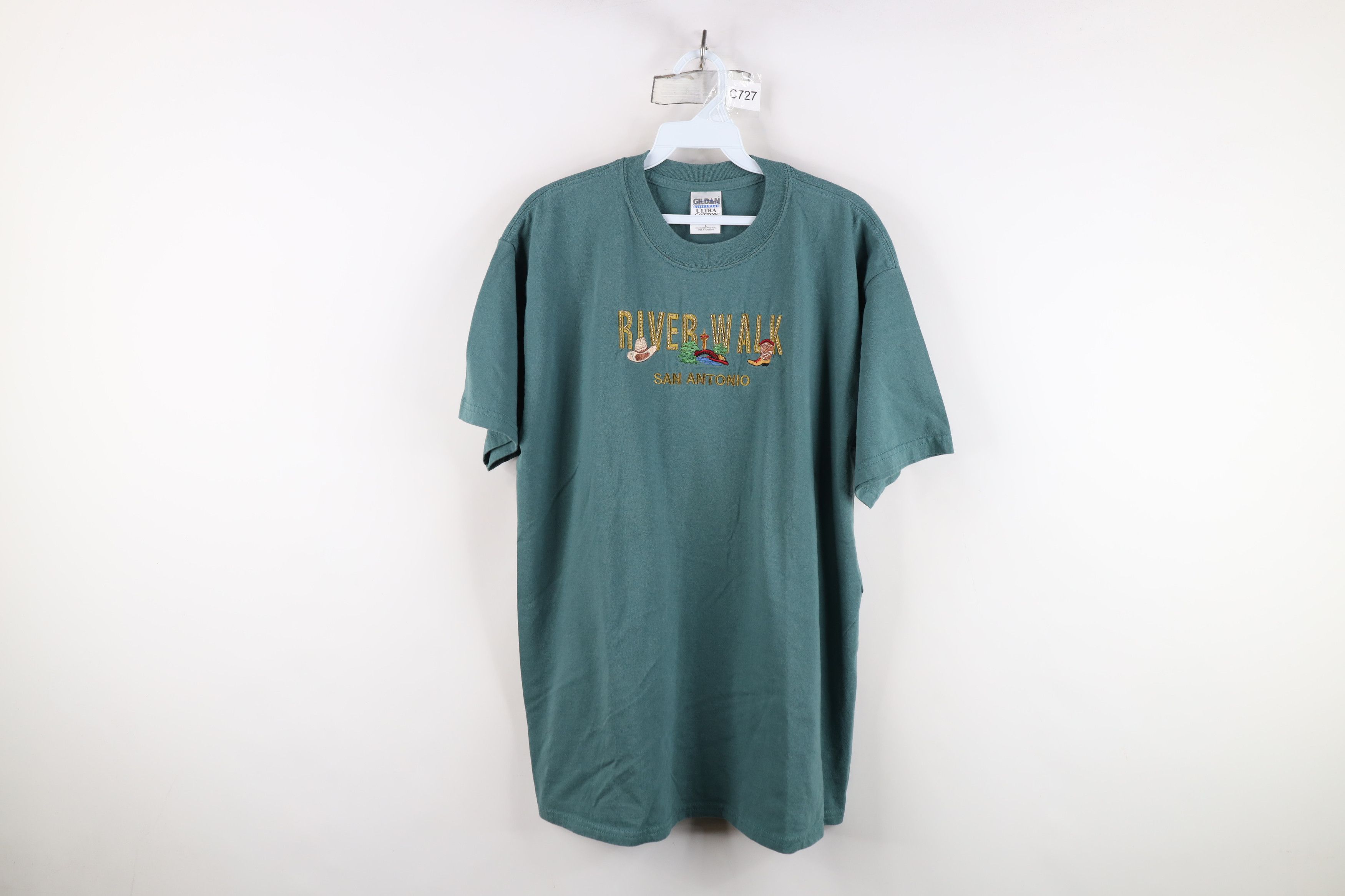 Vintage Vintage 90s Streetwear River Walk San Antonio Texas T-Shirt Size US L / EU 52-54 / 3 - 1 Thumbnail