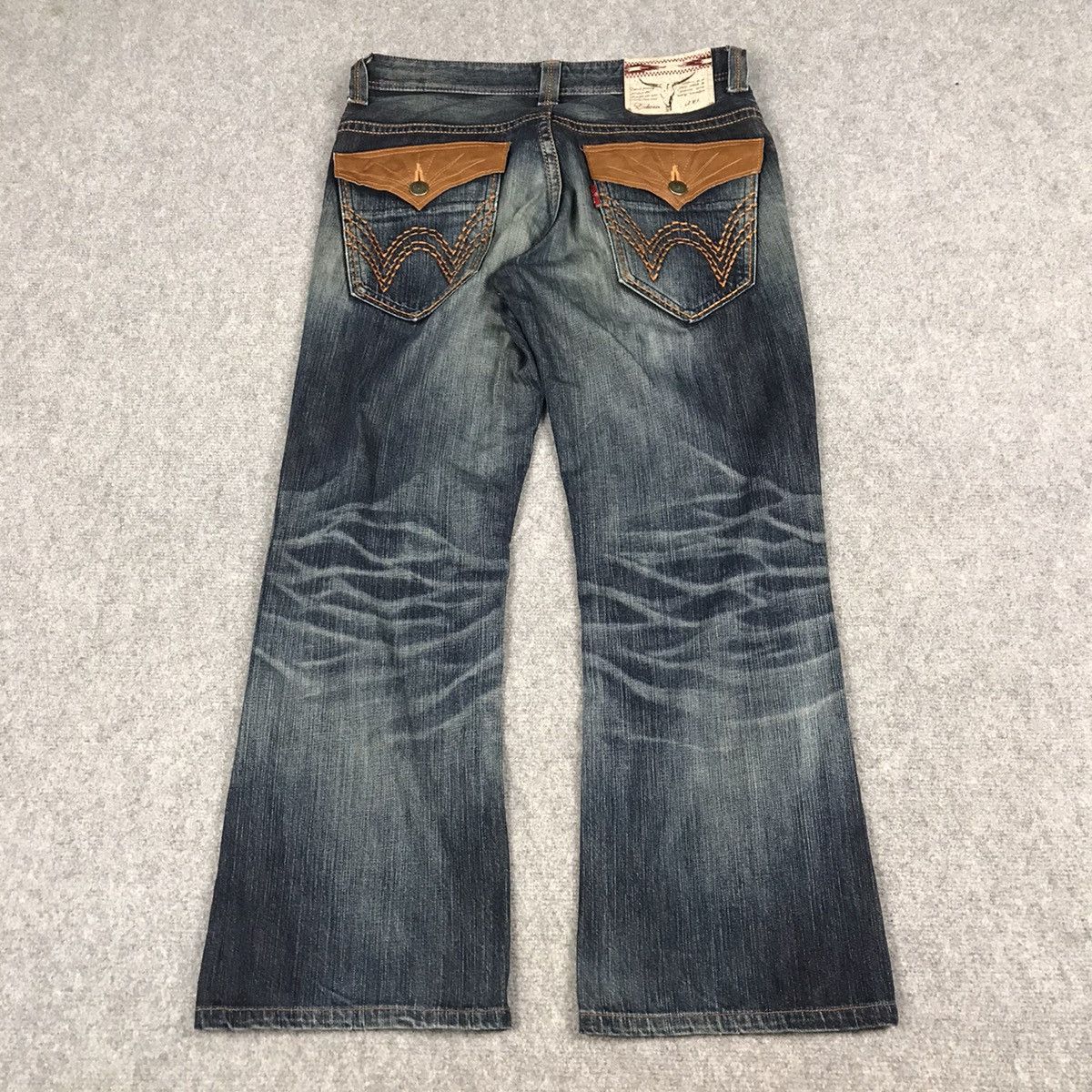 Japanese Brand FLARED JEANS EDWIN DENIM DISTRESSED DENIM PANTS Size US 32 / EU 48 - 6 Thumbnail
