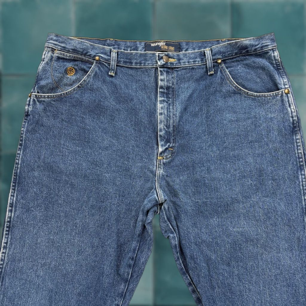 Wrangler Wrangler George Strait Jeans Mens 42x30 Blue Straight Western Cowboy Denim Jeans Mens 42 Regular Inseam 30 In Western Cowboy Size US 42 / EU 58 - 1 Thumbnail