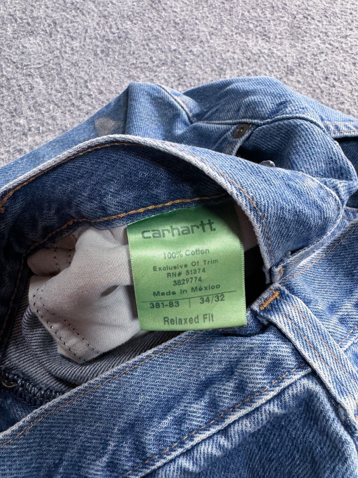Carhartt Carhartt Faded Distressed Repaired Denim Workwear 34x32 VTG Size US 34 / EU 50 - 6 Thumbnail