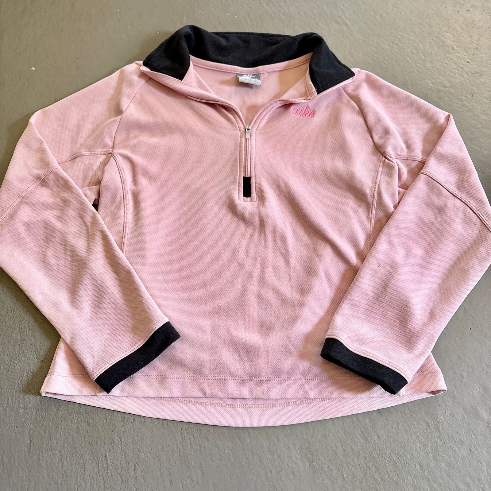 Nike Nike Pink Quarter Zip Womens Small Y2K Grey Tag VTG Jacket Size S / US 4 / IT 40 - 1 Thumbnail