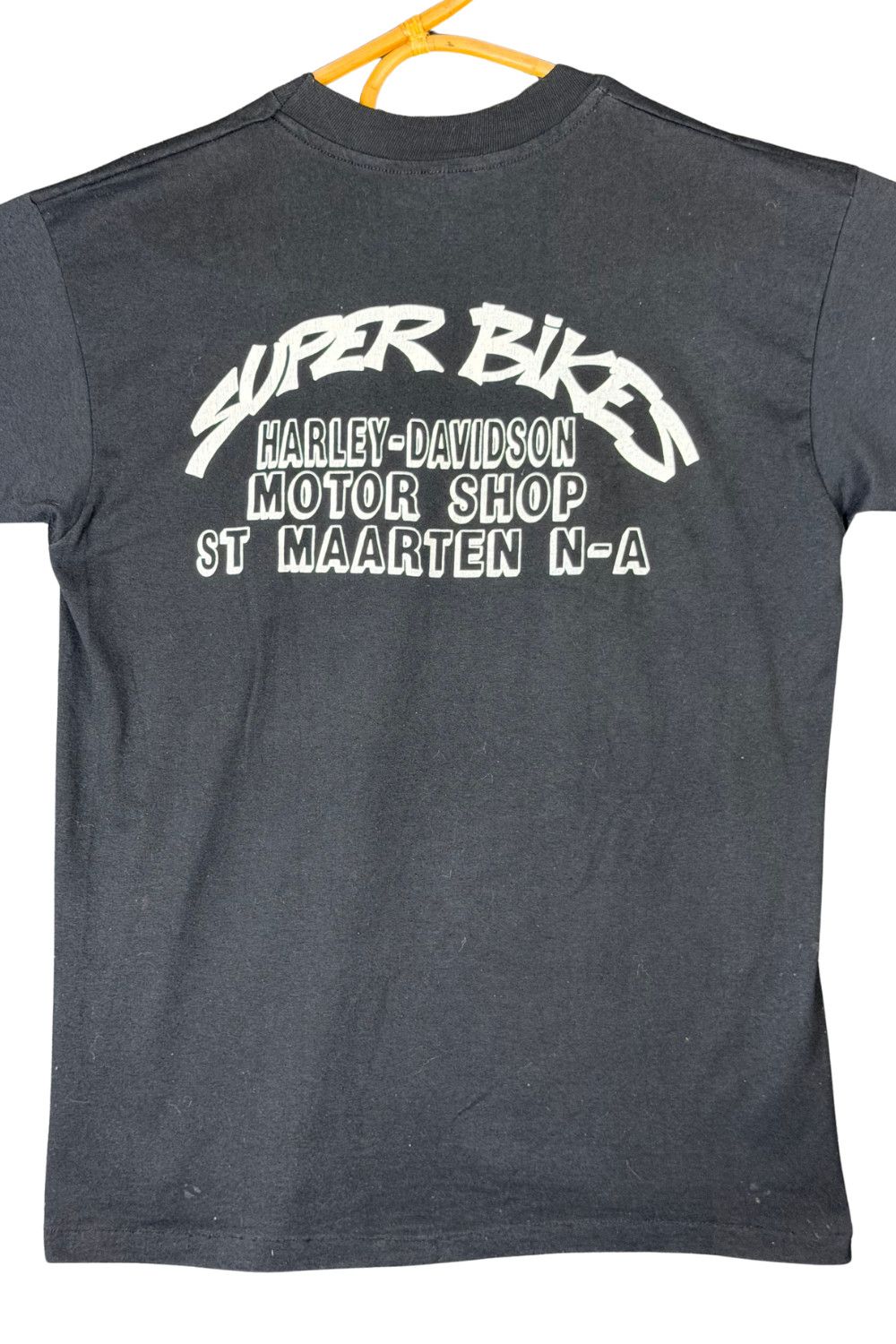 Harley Davidson Late 80s Harley-Davidson St Maarten Biker Tee USA Single Size US M / EU 48-50 / 2 - 9 Thumbnail