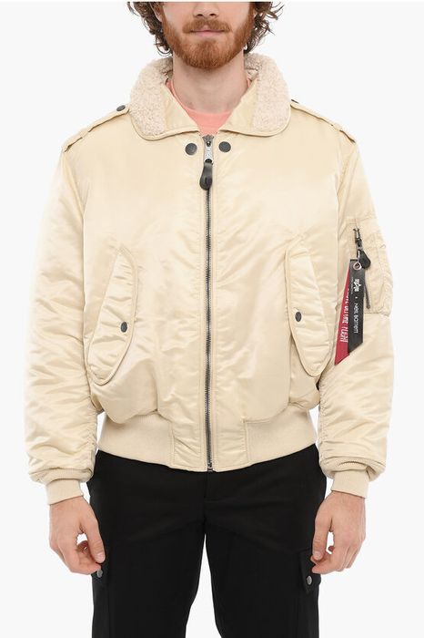 Neil Barrett ALPHA INDUSTRIES Padded Jacket with Faux Fur Detail