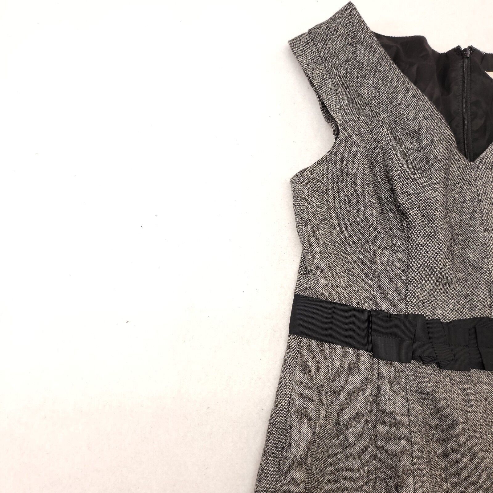 Banana Republic Banana Republic Casual Zip Up Dress Womens Size 4 Gray Black Size S / US 4 / IT 40 - 4 Thumbnail