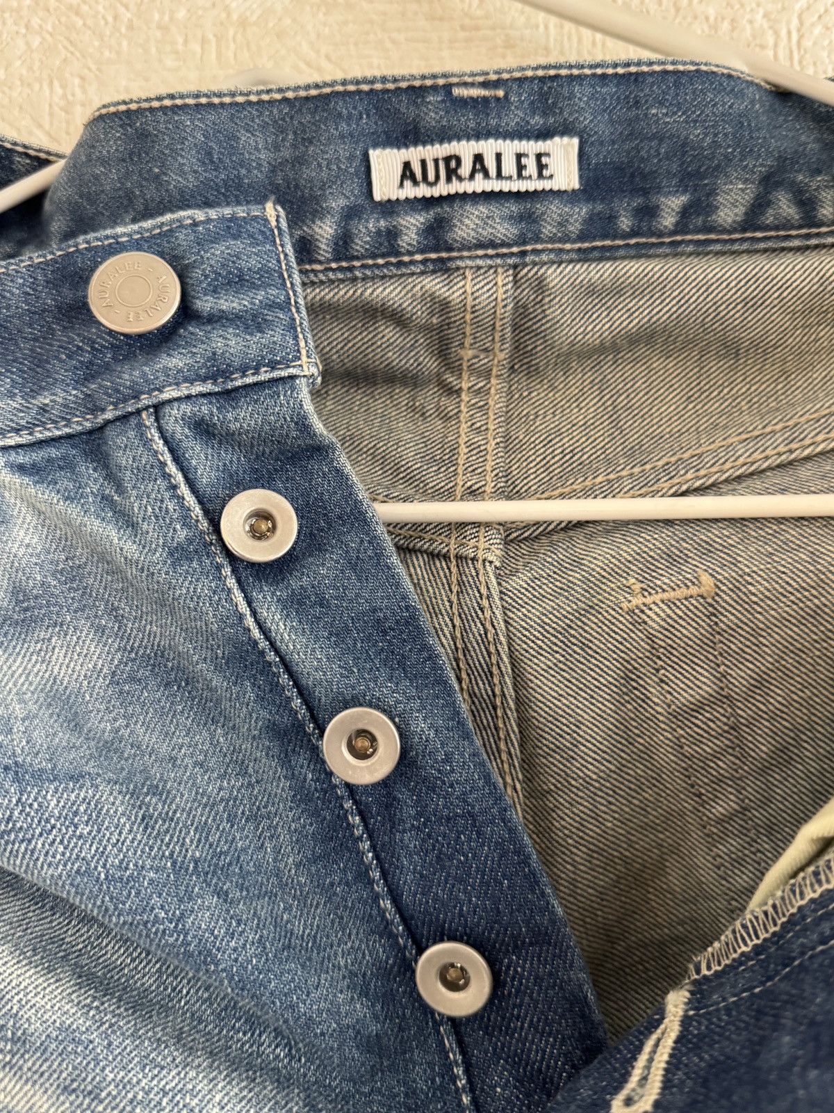 Auralee Auralee Selvedge Faded Heavy Denim Pants Size 24" / US 00 / IT 34 - 4 Thumbnail