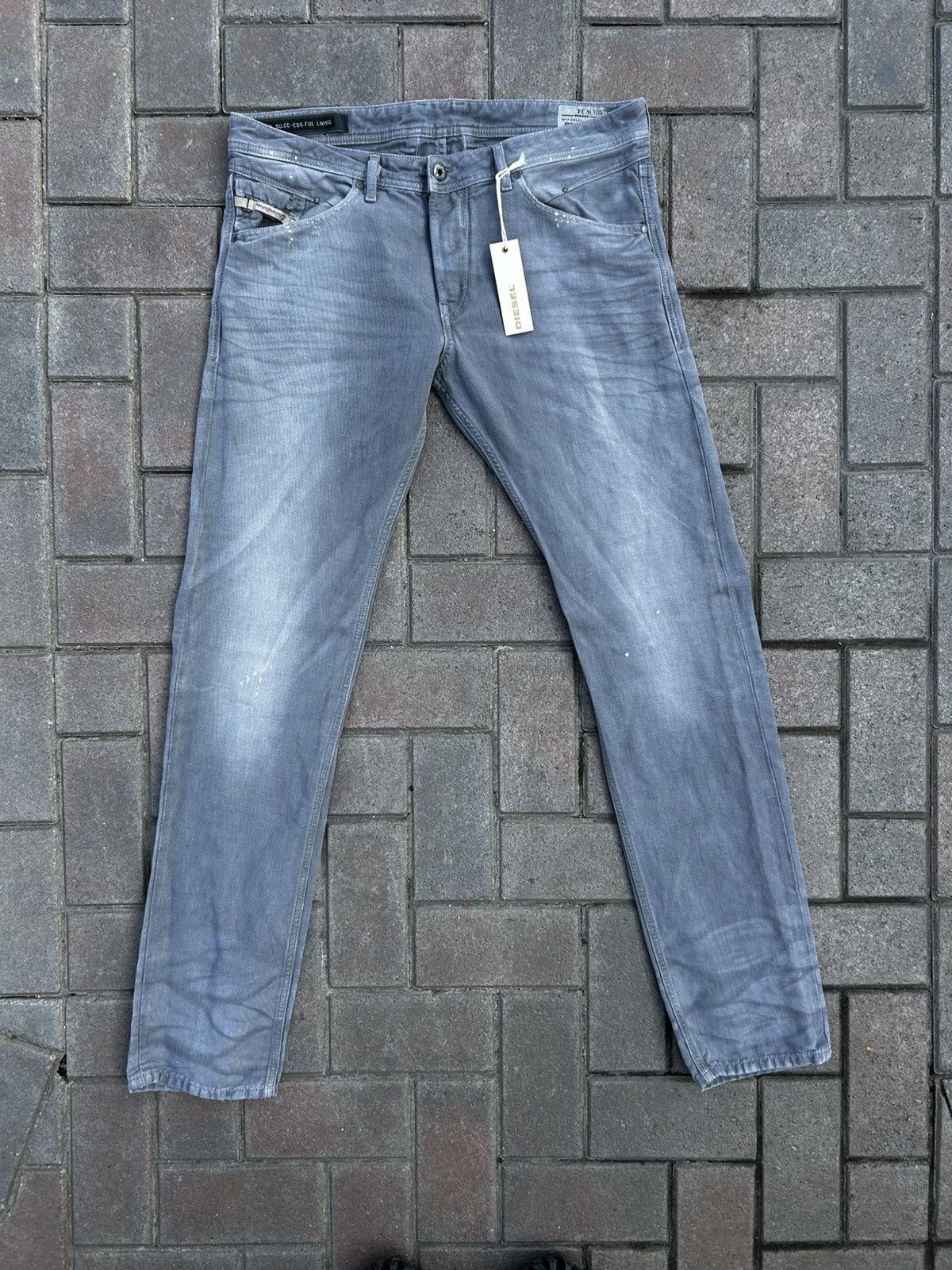 Designer × Diesel × Vintage Diesel Belther Jeans Size US 34 / EU 50 - 1 Thumbnail