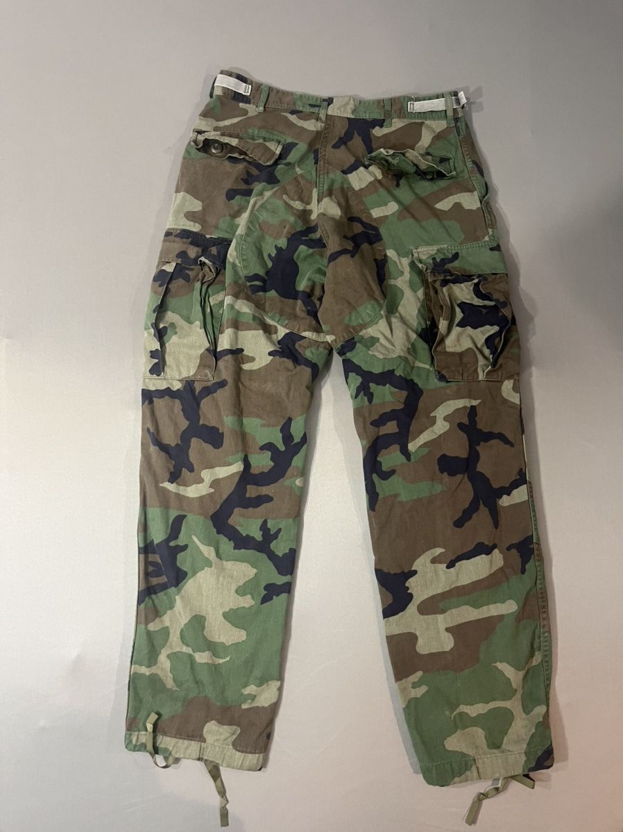 Vintage 1990s U.S. Army Camo Cargo Pants Size US 30 / EU 46 - 2 Thumbnail