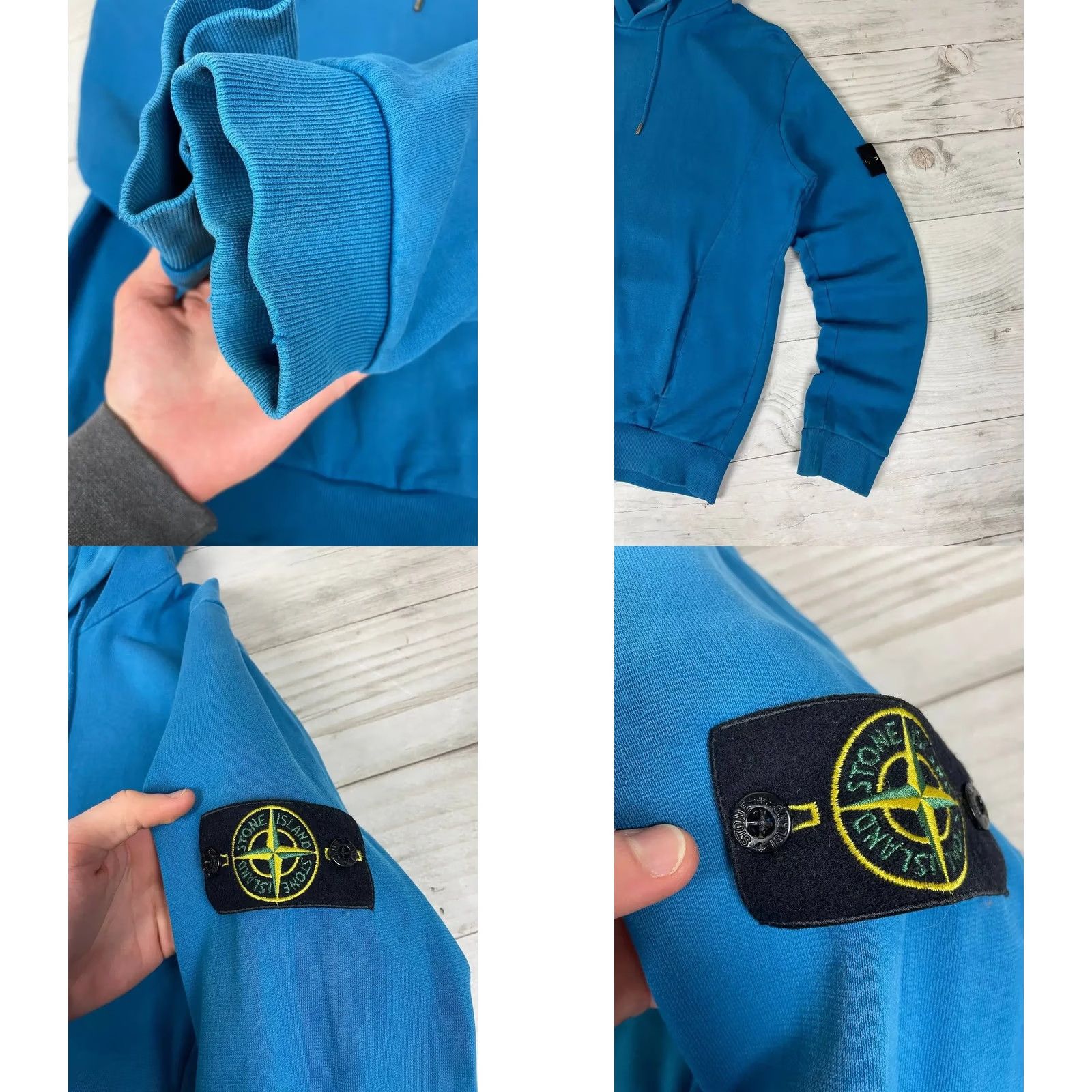 Stone Island VINTAGE Stone Island Hoodie Men L Blue Shirt Size US L / EU 52-54 / 3 - 8 Thumbnail
