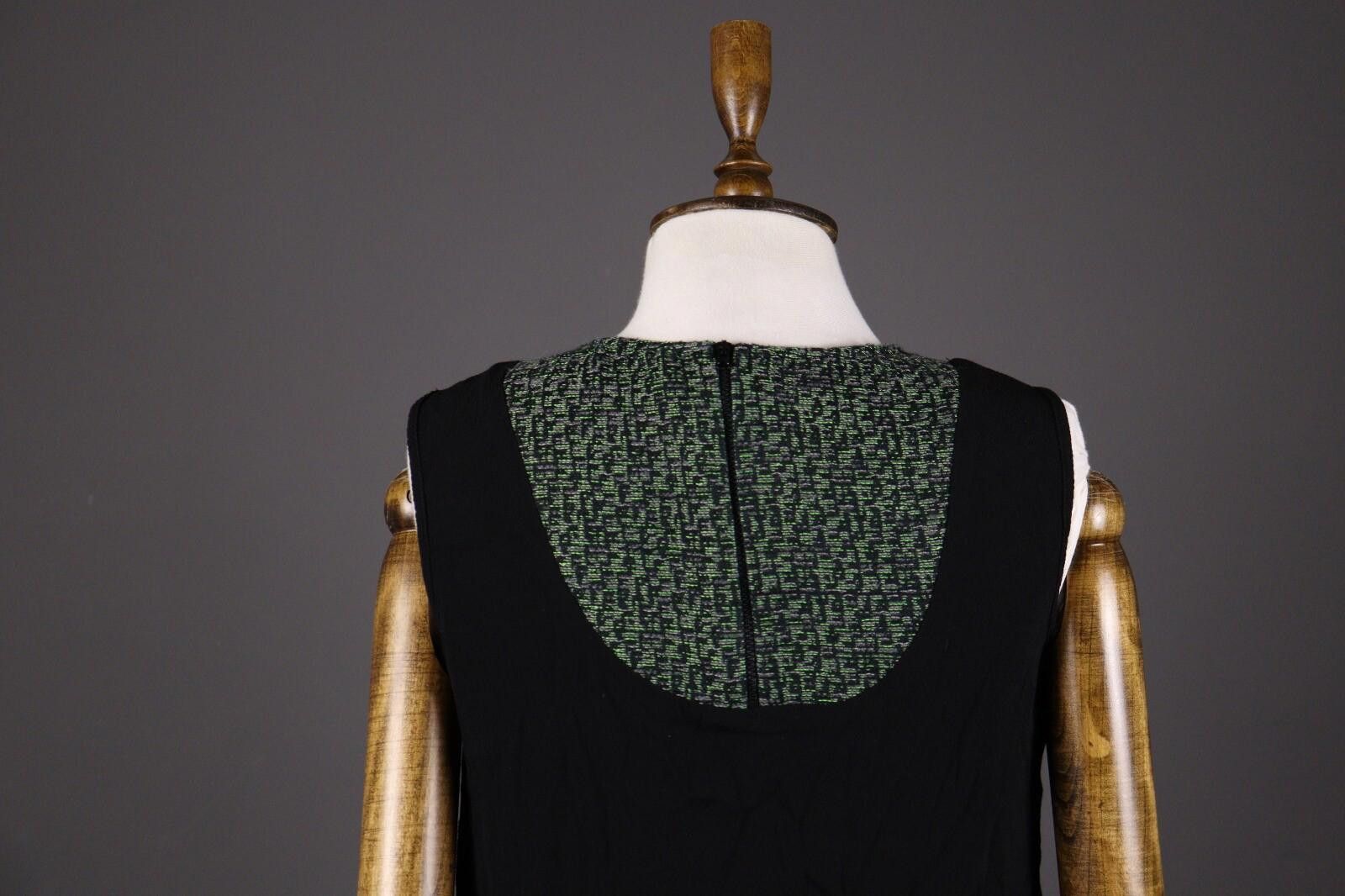 Designer Cop Copine Paris Black Sleeveless Fame Viscose Dress Size 42 Size M / US 6-8 / IT 42-44 - 6 Thumbnail