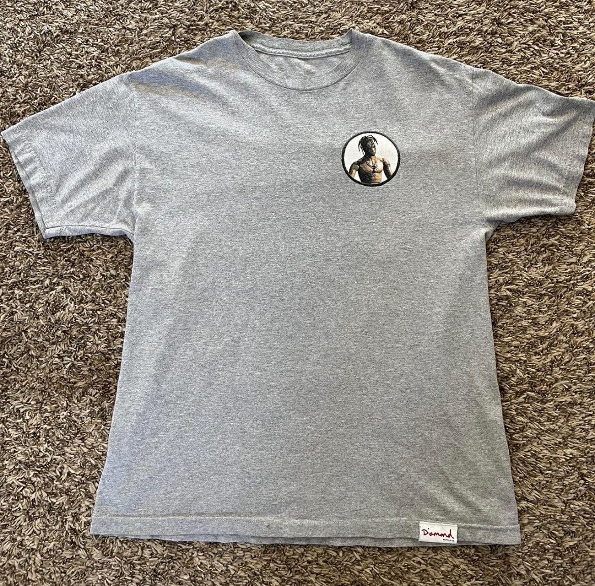 Diamond Supply Co. × Travis Scott Travis Scott x Diamond Supply Co T shirt Grey 2016 Size US M / EU 48-50 / 2 - 1 Thumbnail