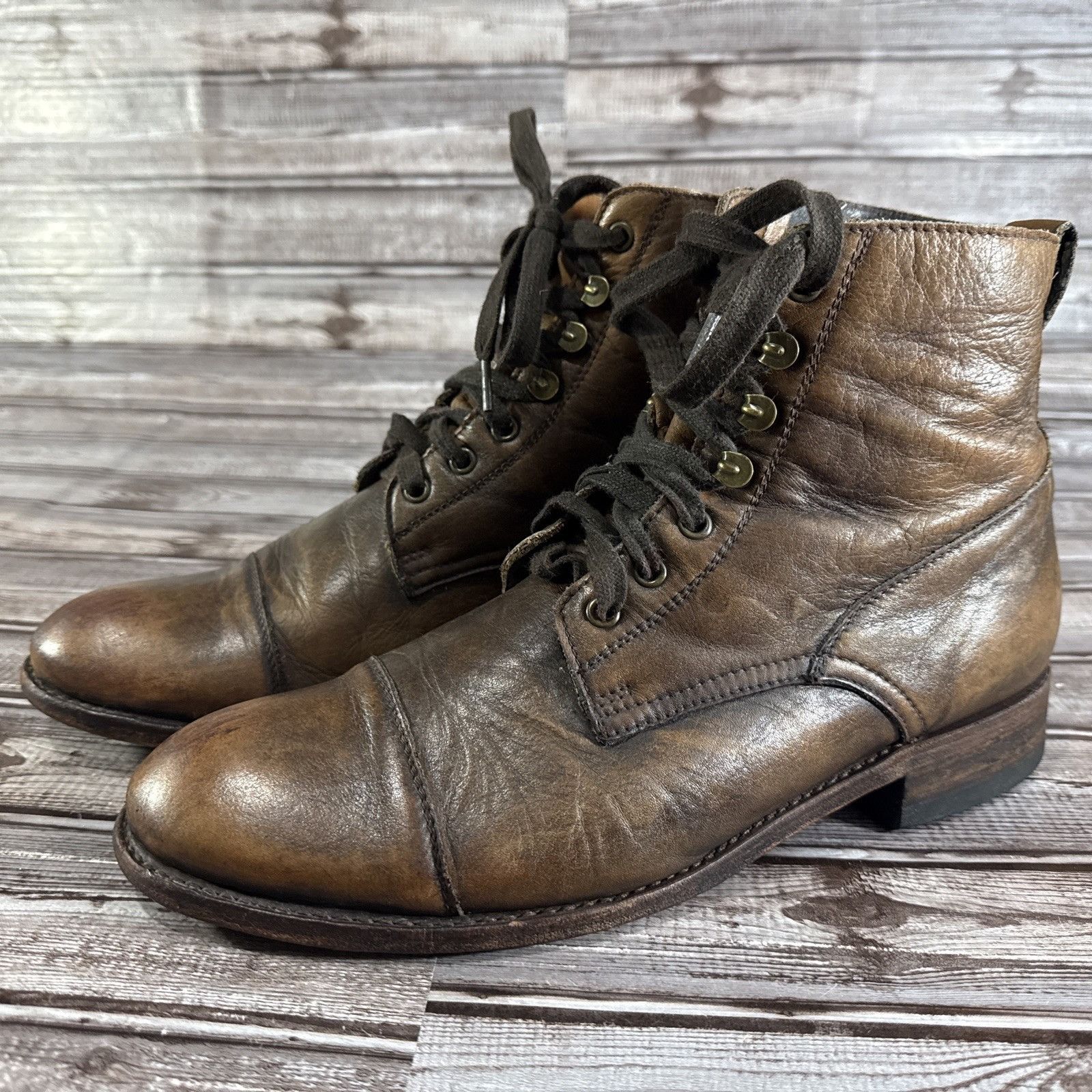 Sendra Sendra leather 9049 Laceup ankle Boots Size 10 Color  display picture 3