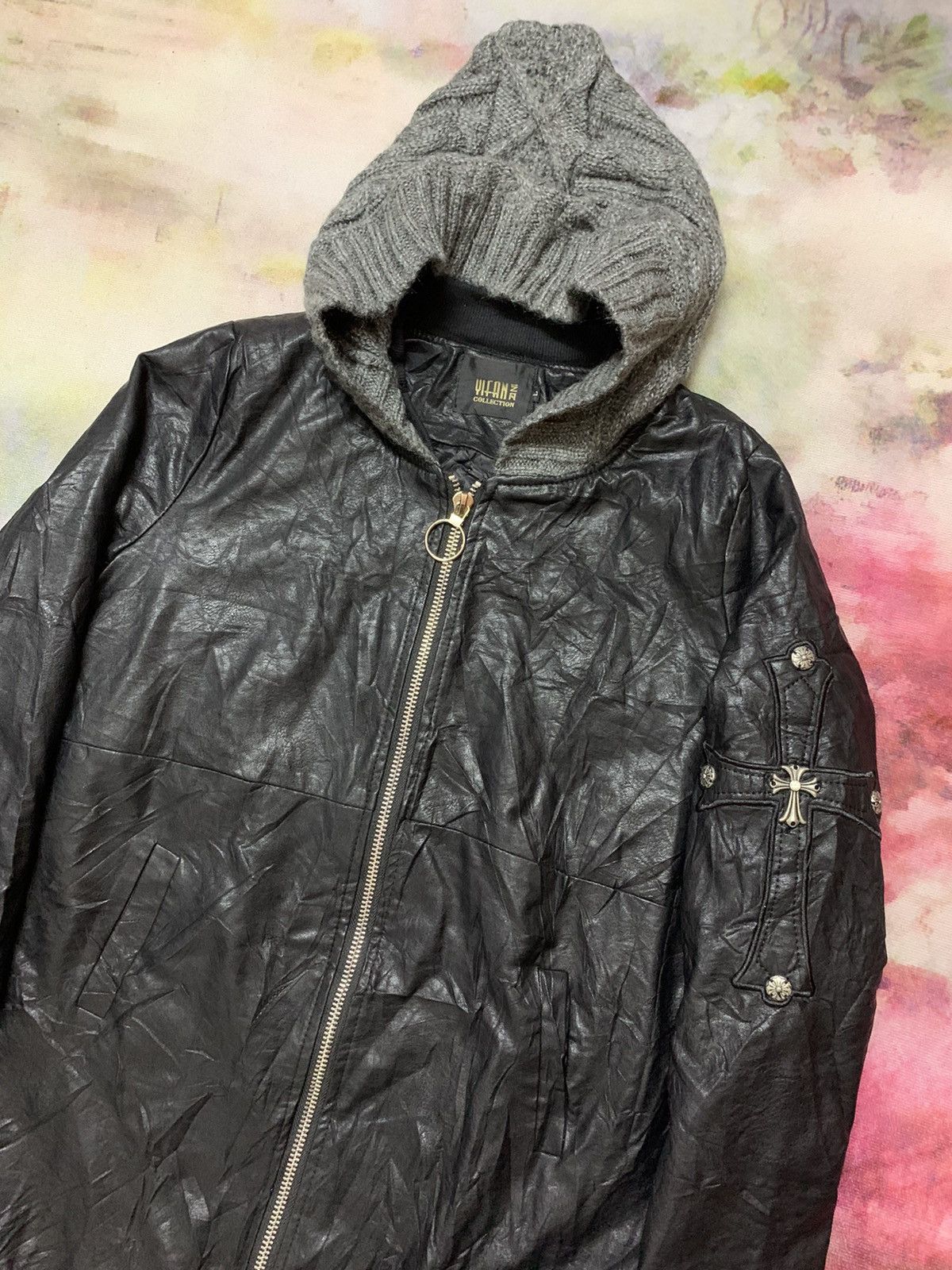 Tornado Mart Japanese Brand Leather Cross Apocalypse Share Spirit Lgb CH Size US L / EU 52-54 / 3 - 8 Thumbnail