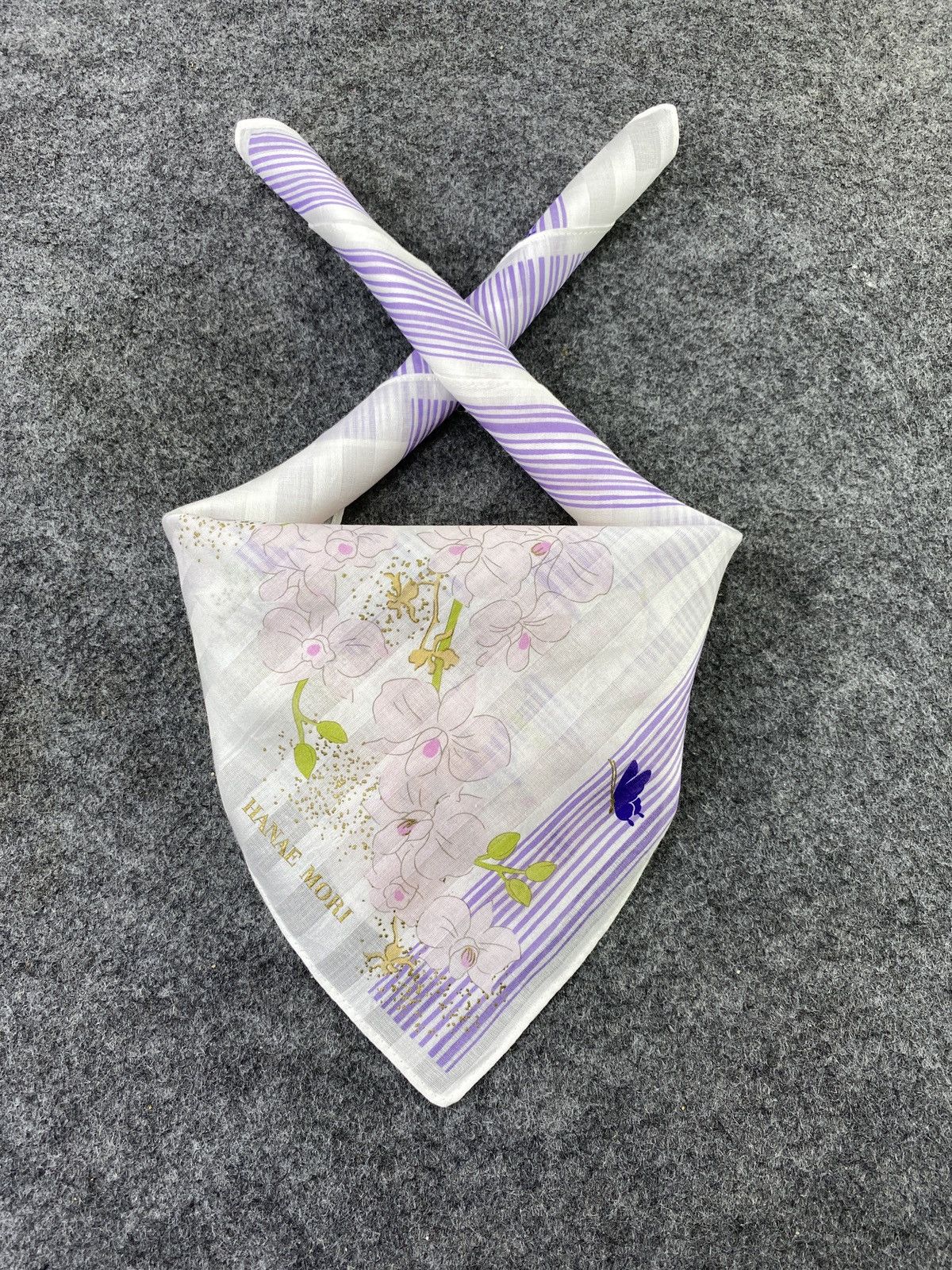 Hanae Mori × Vintage Hanae Mori Handkerchief / Bandana / Neckerchief-B296 Size ONE SIZE - 2 Thumbnail