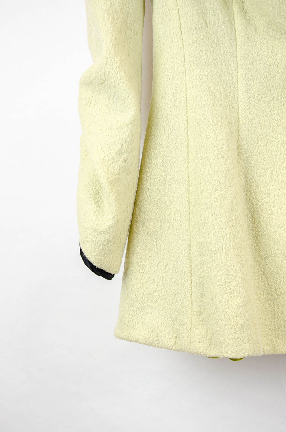 Emporio Armani Emporio Armani Velvet Collar Cream Bouclé Jacket - IT 42 Size M / US 6-8 / IT 42-44 - 3 Thumbnail