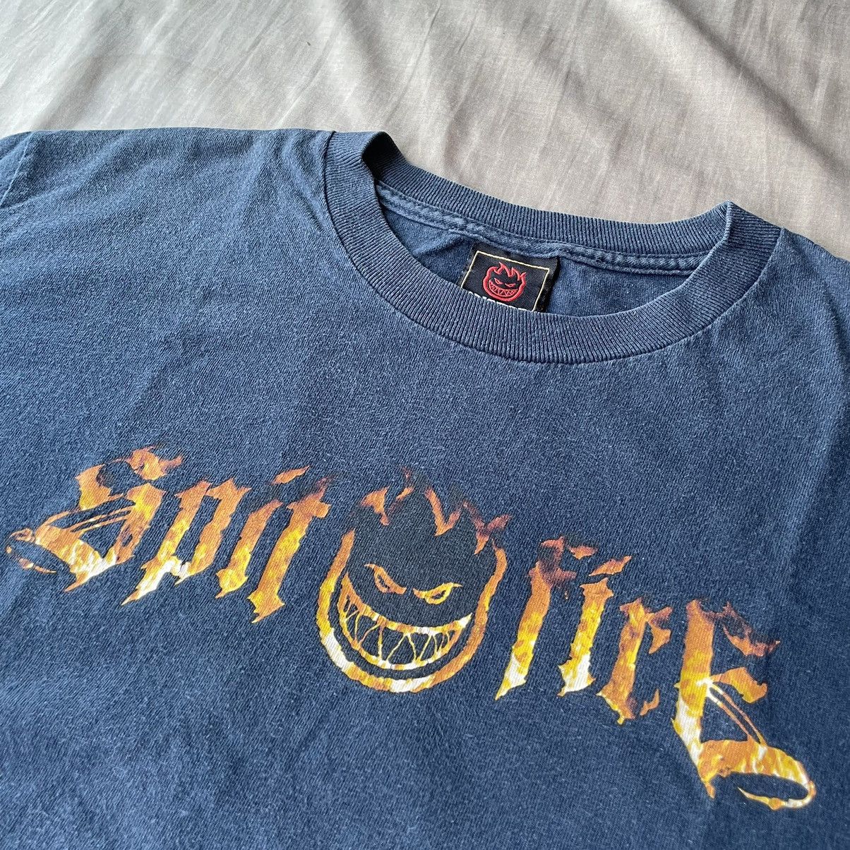 Spitfire Vintage 90s Spitfire USA Skateboard T Shirt Size US M / EU 48-50 / 2 - 2 Thumbnail