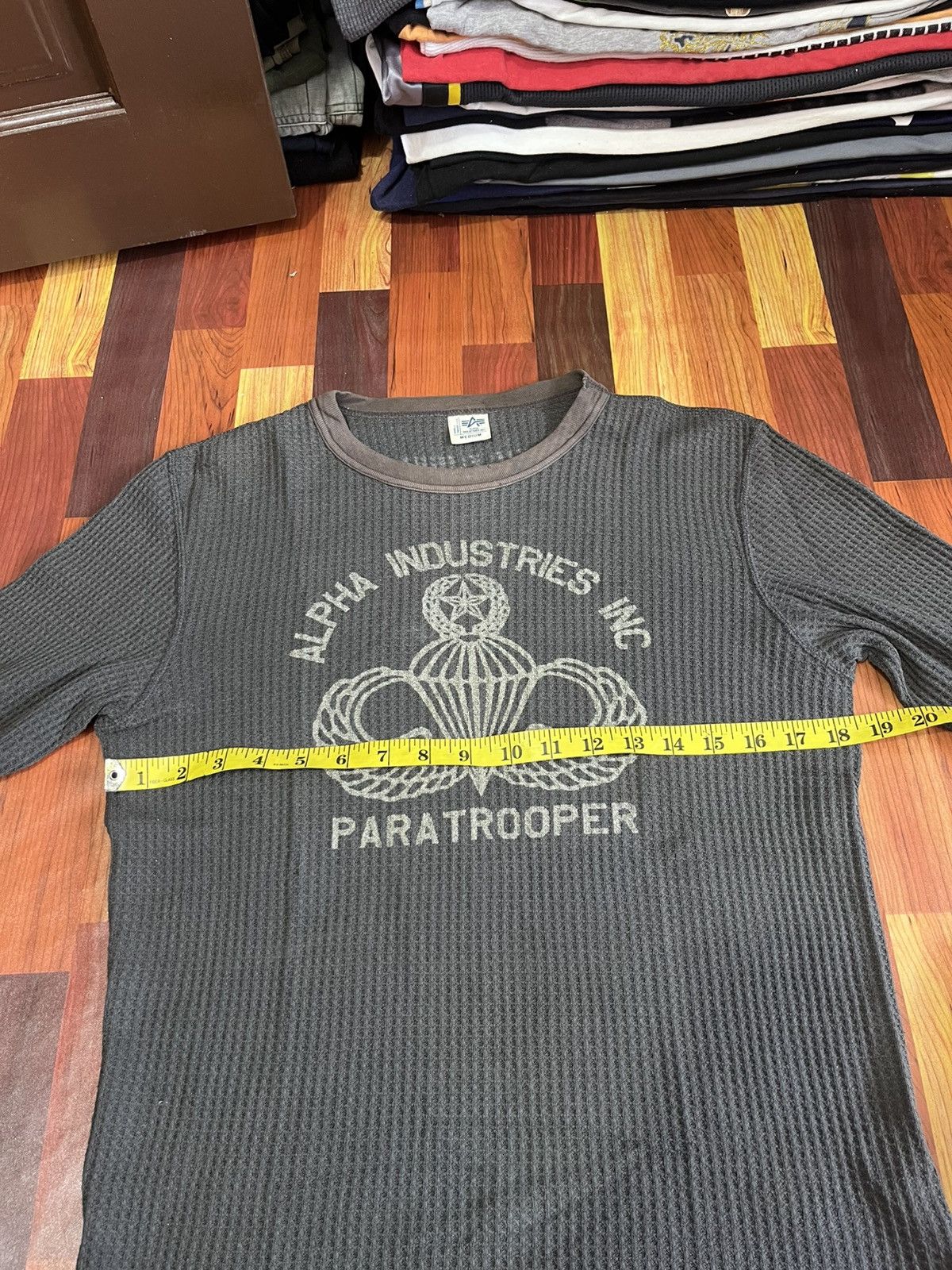 Alpha Industries Alpha Industries Paratrooper Waffle Shirt Japan Size US S / EU 44-46 / 1 - 14 Thumbnail