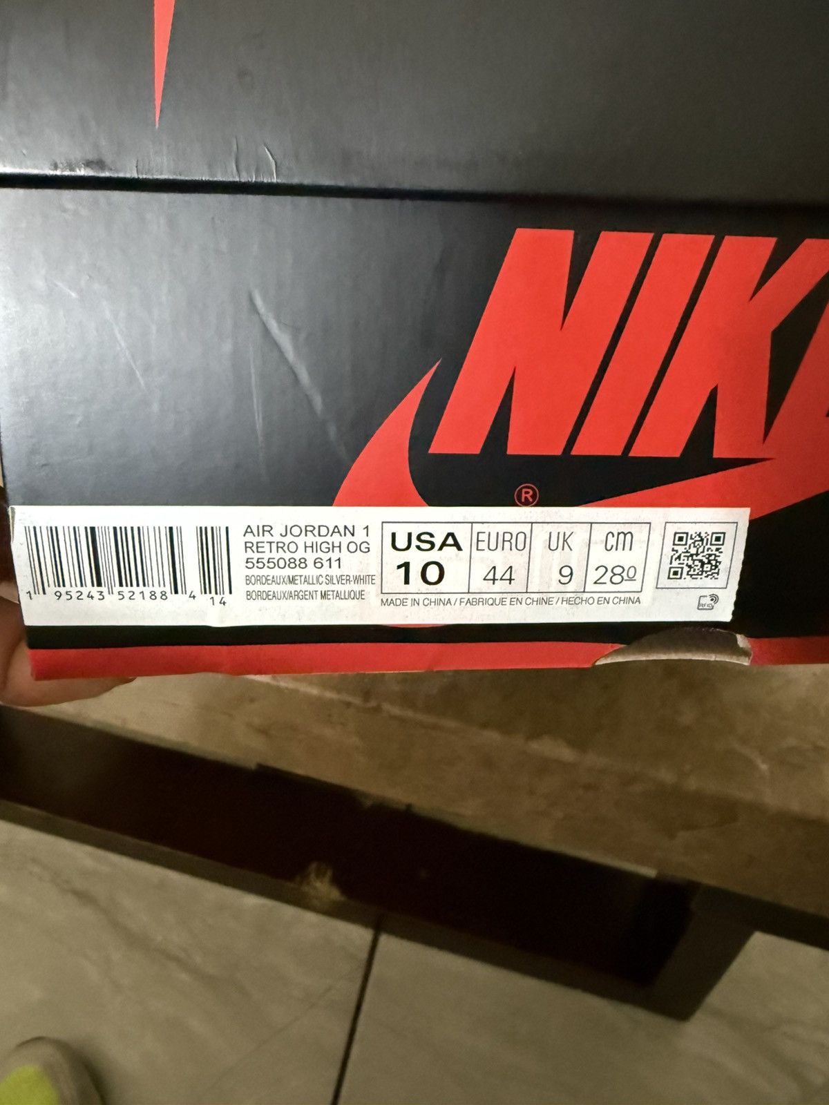 Jordan Brand Jordan 1 bordeaux Size US 10 / EU 43 - 10 Thumbnail