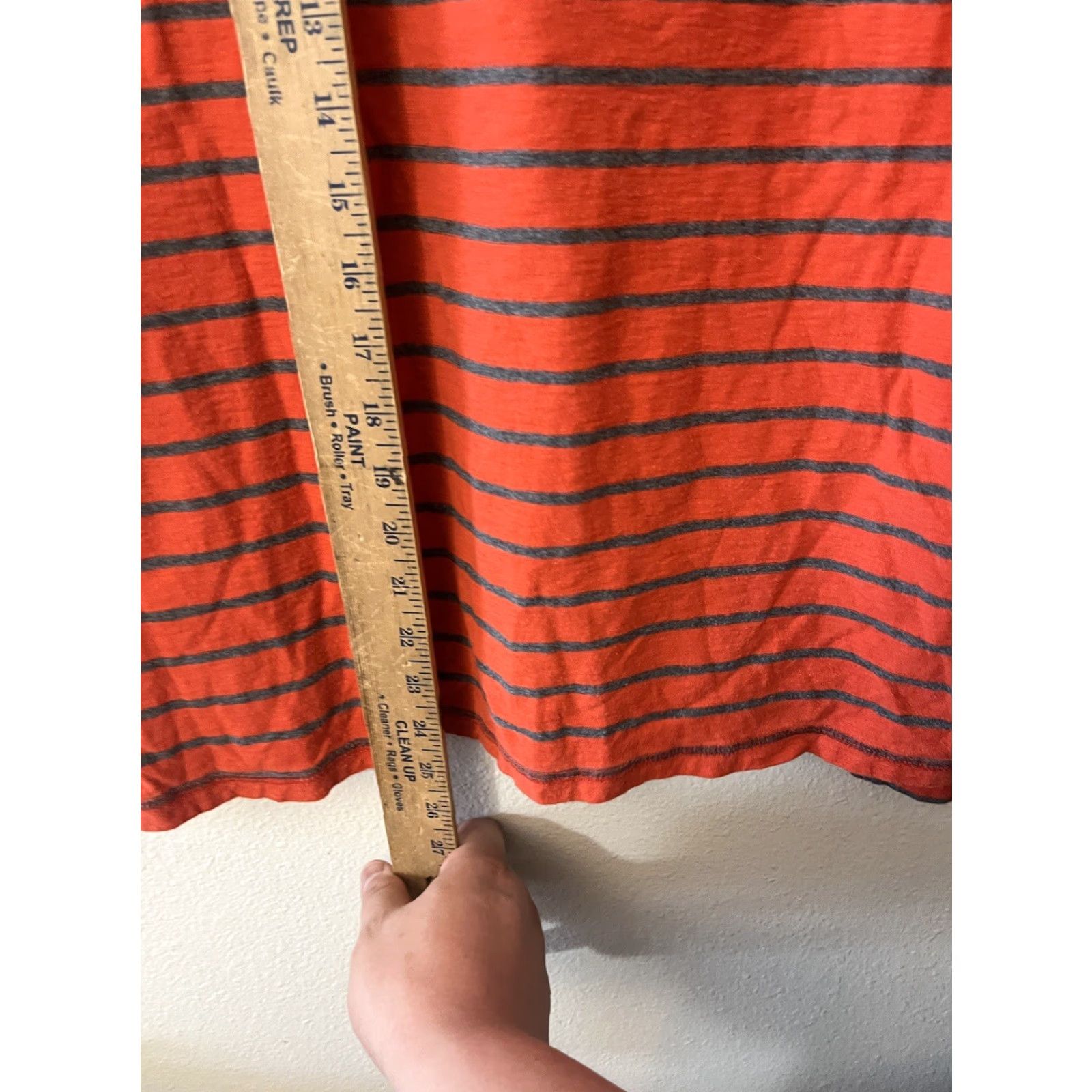 Abercrombie & Fitch Abercrombie & Fitch Men’s Orange & Gray Striped LS Crewneck Waffle Knit Top Sz M Shirt Adult Medium Orange Knit Pattern Striped Mens Size US M / EU 48-50 / 2 - 4 Thumbnail