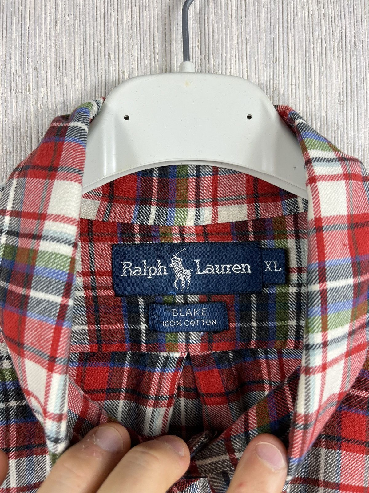 Flannel × Ralph Lauren × Vintage Vintage 90s Ralph Lauren blake flannel plaid shirt checked Size US XL / EU 56 / 4 - 15 Thumbnail
