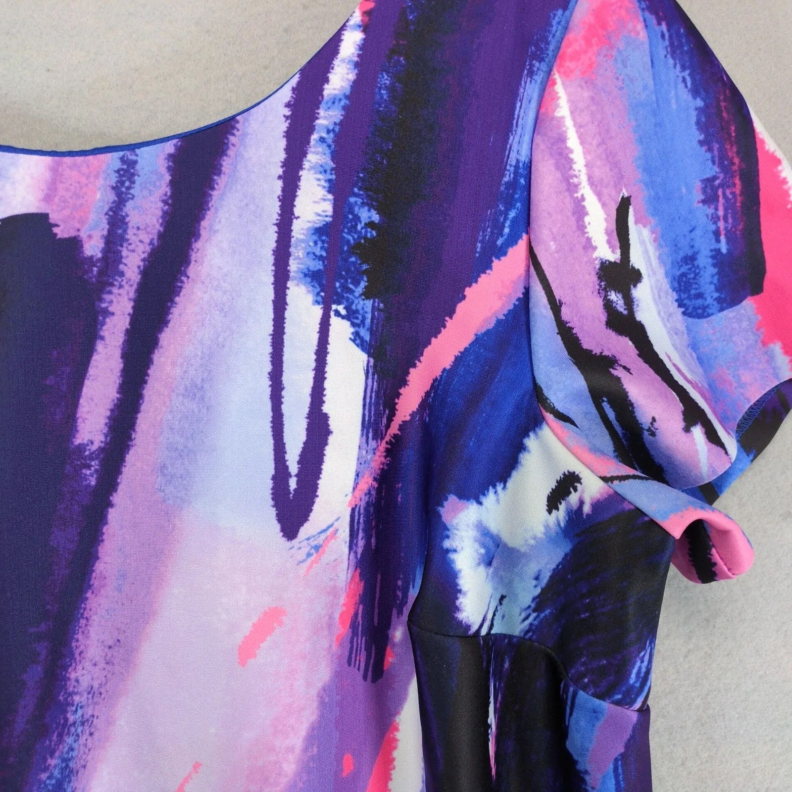 Other DR Collection Abstract Watercolor A-Line Sheath Dress 18W Size XXL / US 16-18 / IT 52-54 - 10 Thumbnail