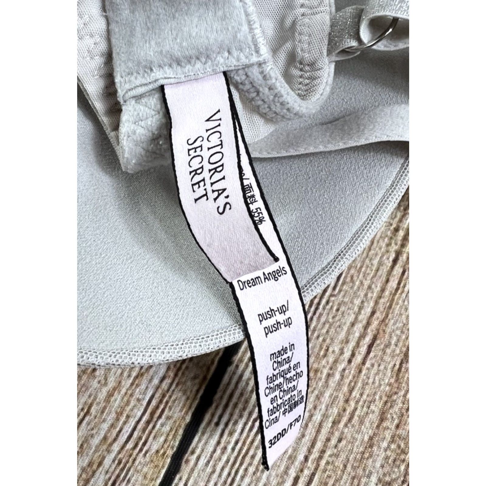 Victoria's Secret Victoria’s Secret Dream Angels Bra Push Up 32DD Underwired Cream Solid Women DD Underwire Vestigo? Size ONE SIZE - 4 Thumbnail