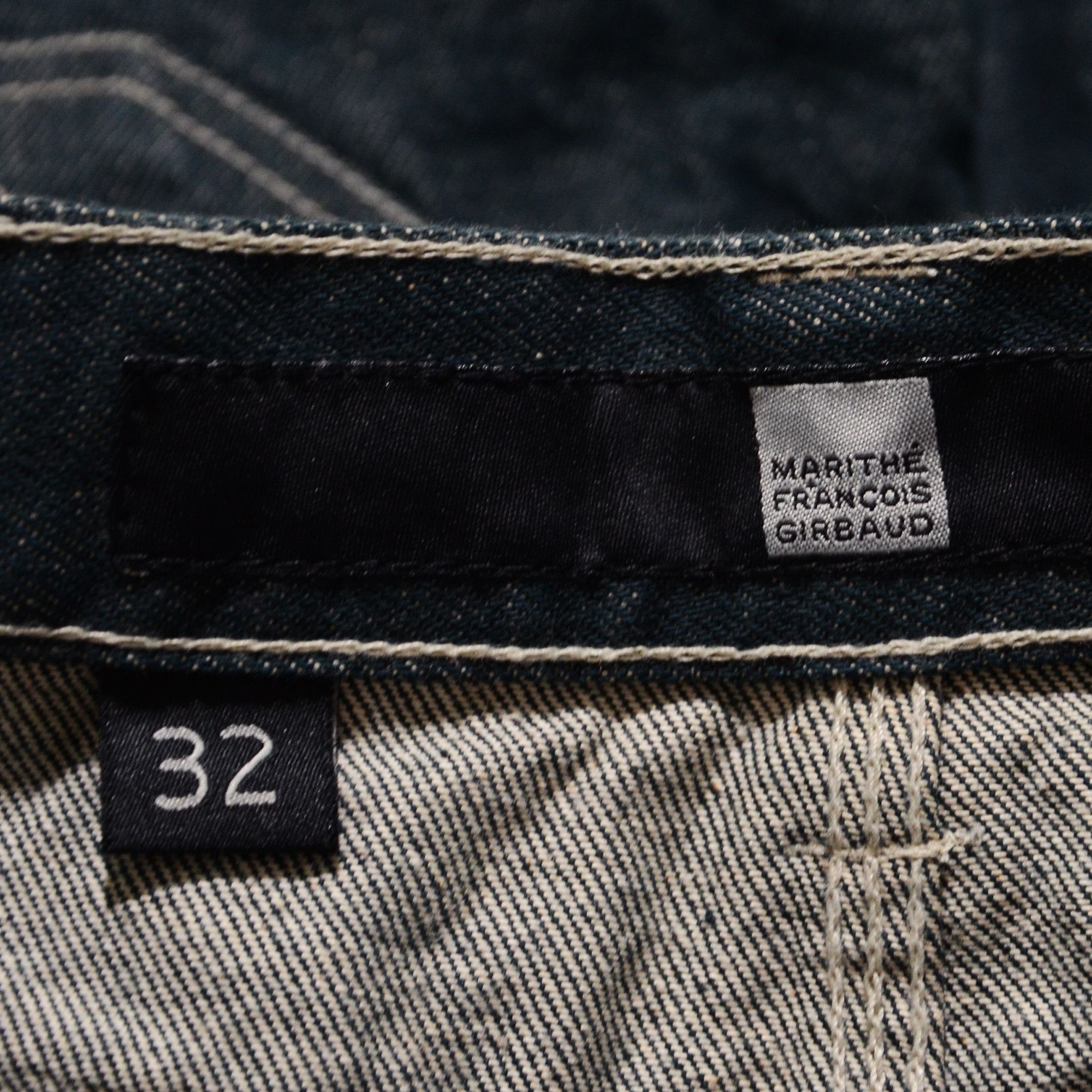 Marithe + Francois Girbaud M+FG Jorts Raw Denim Special Rare Design 2006 Carft Size US 32 / EU 48 - 6 Thumbnail