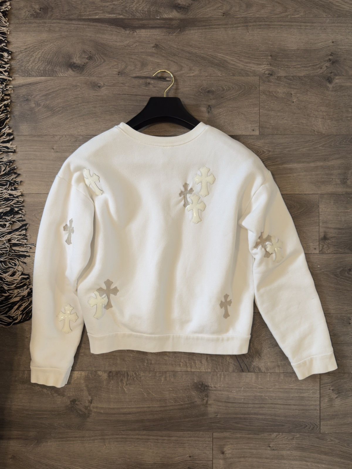 Chrome Hearts Chrome Heart Cross Patch Crewneck Size US M / EU 48-50 / 2 - 2 Thumbnail