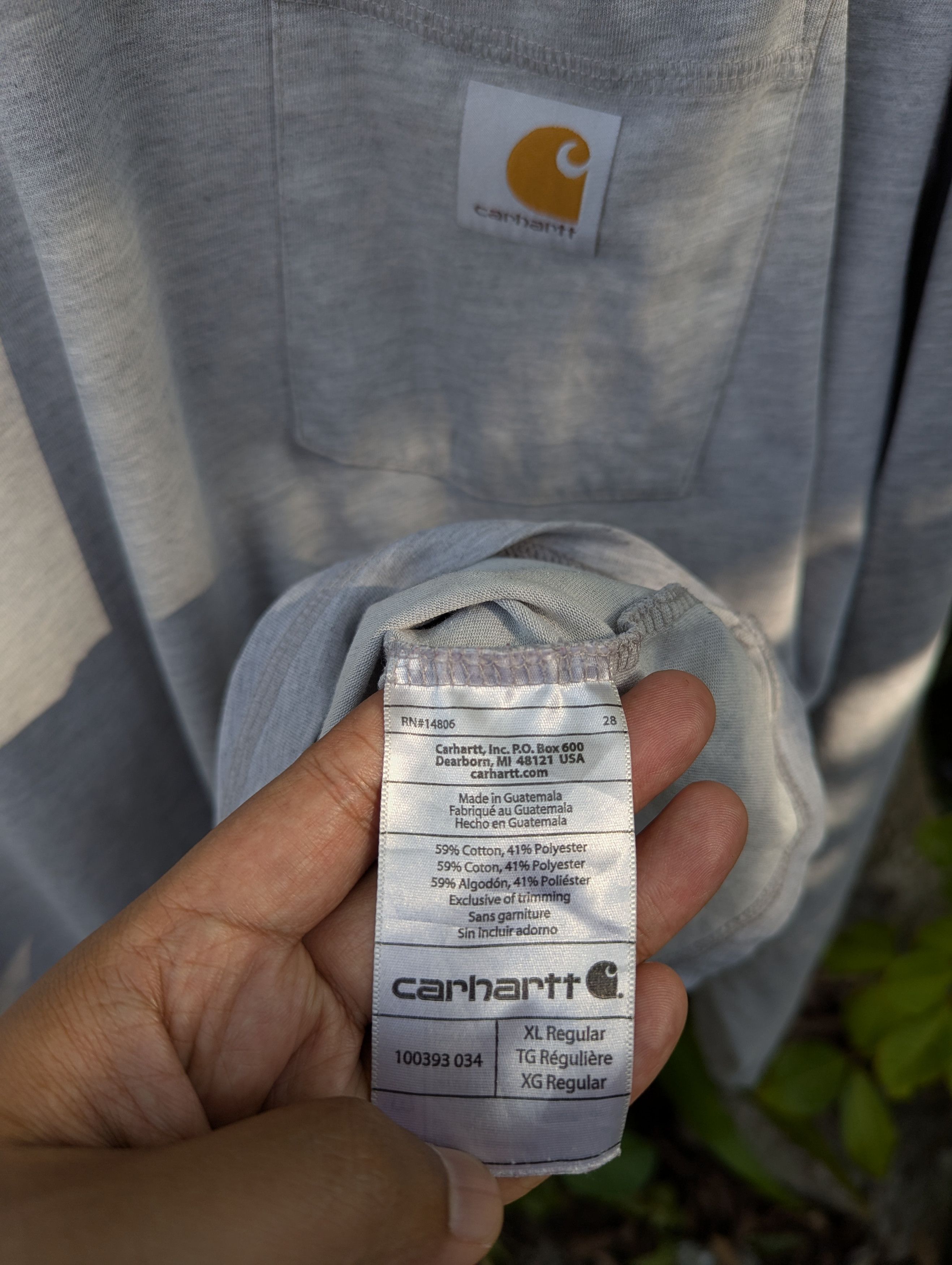 Carhartt Thrashed Carhartt Long Sleeve Shirt Size US XL / EU 56 / 4 - 6 Thumbnail