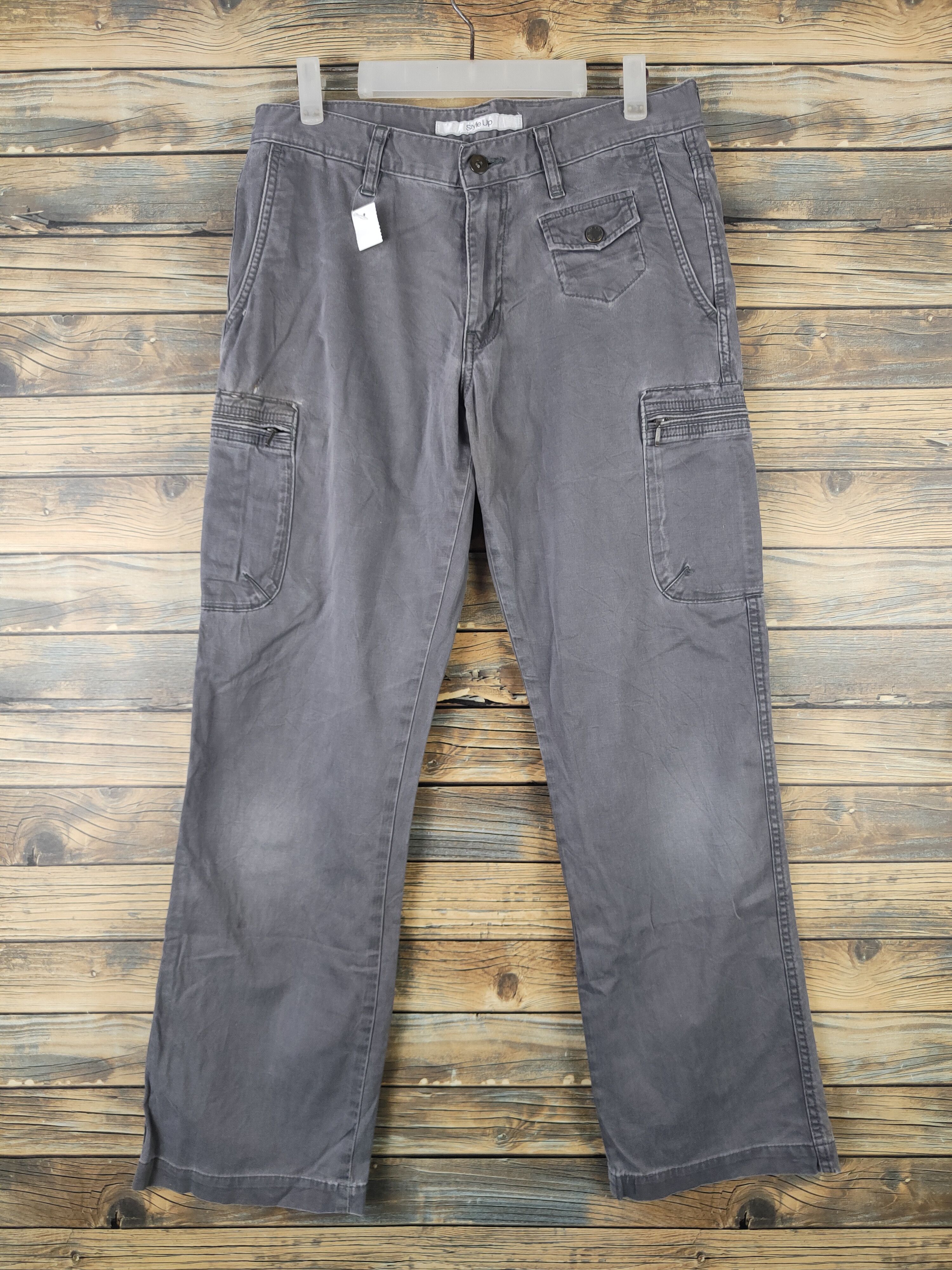 DL Style Up Gray Multipocket Tactical Cargo Pants #1479
