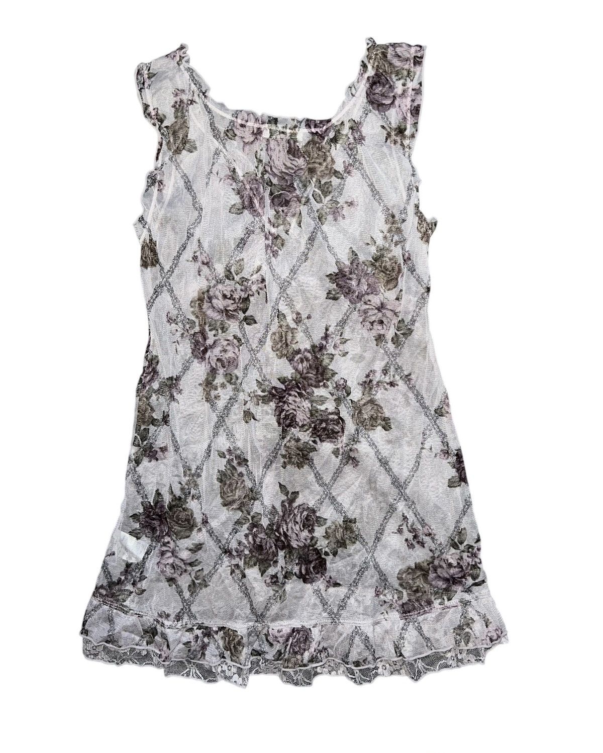 Japanese Brand Rosa Cheri floral mesh tank top 🌸🌺 Size M / US 6-8 / IT 42-44 - 2 Thumbnail