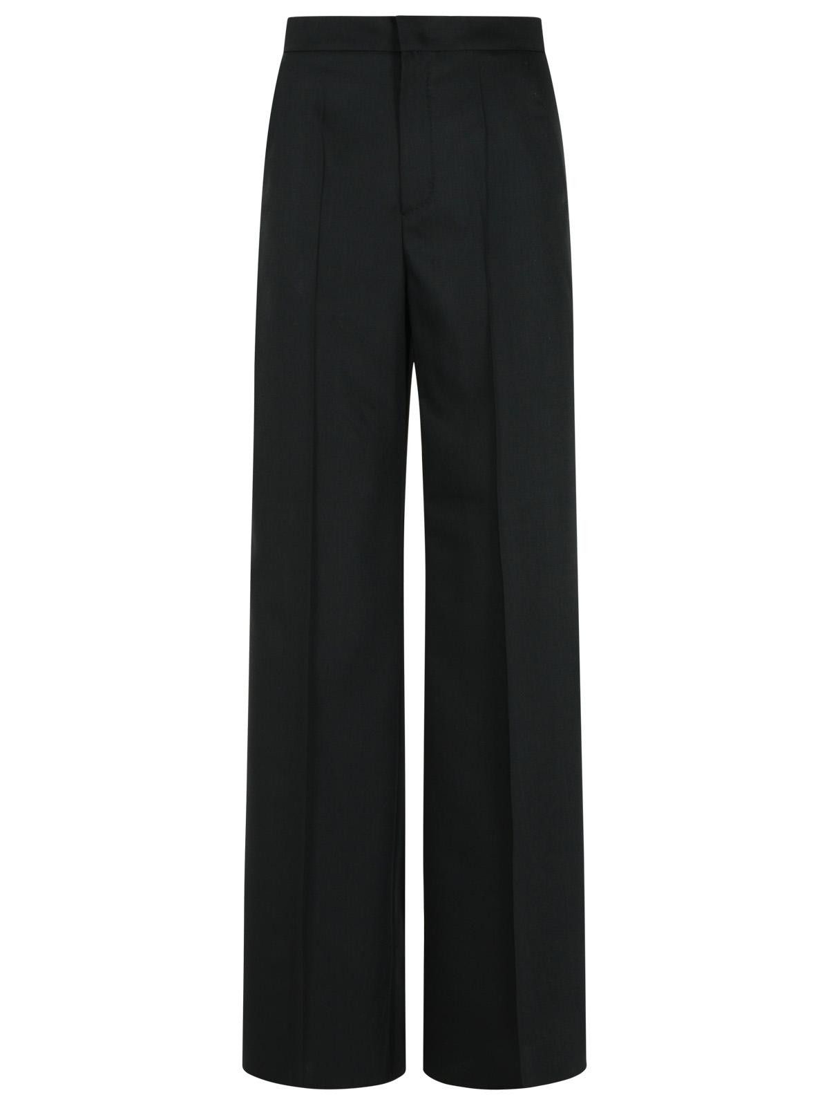 Max Mara MAX MARA 'Delfino' Black Virgin Wool Blend Pants