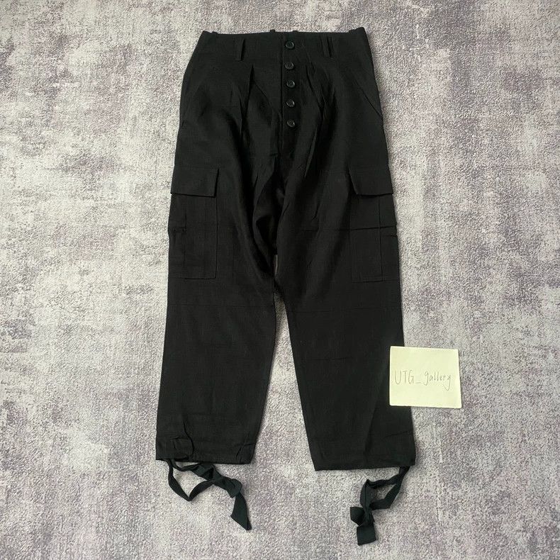 Yohji Yamamoto yohji yamamoto size 1 Linen pocket overalls pants Size US 28 / EU 44 - 1 Thumbnail