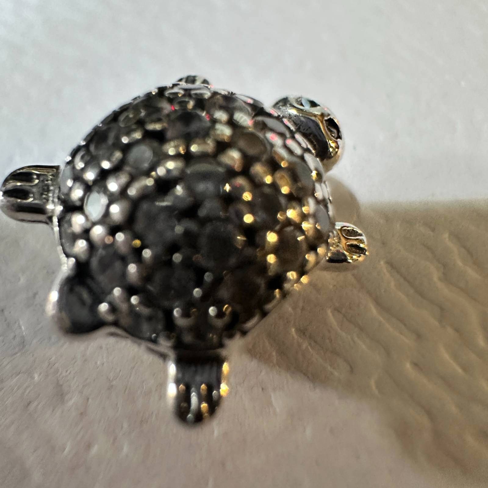 pandora Authentic Pandora, Retired Sparkling CZ Sea Turtle Charm Size ONE SIZE - 7 Thumbnail