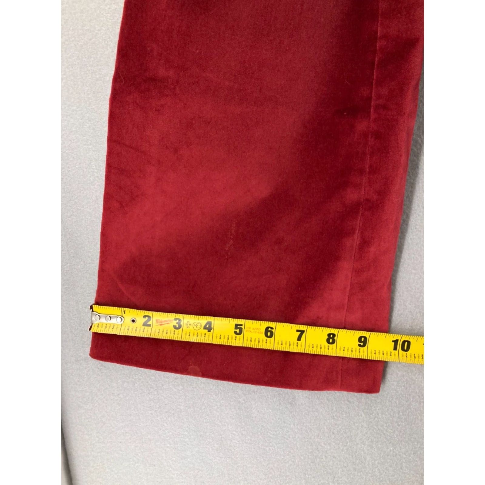 Vintage VINTAGE Body By Victoria Womens Dress Pants 0 Red Flared Cotton Blend Bohemian Size 25" / US 0 / IT 36 - 7 Thumbnail