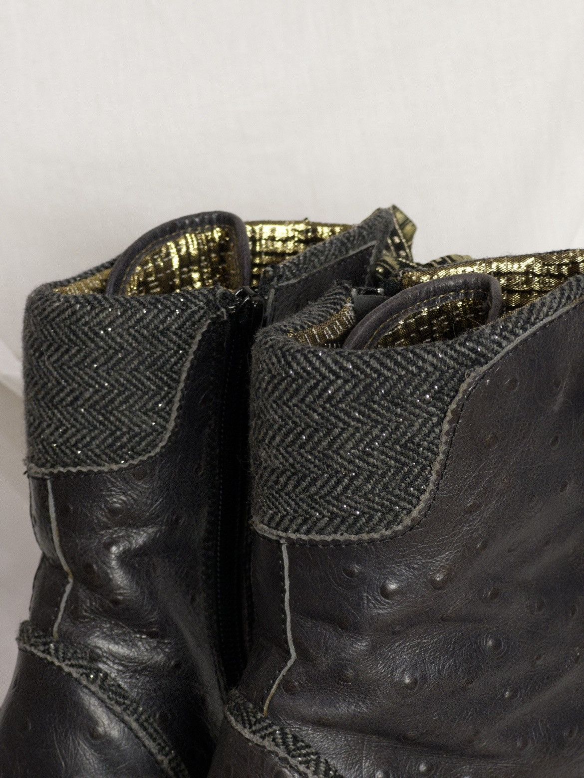 Vintage RARE Irregular Choice Victorian lace-up boots in dark purple Size US 7 / IT 37 - 13 Thumbnail