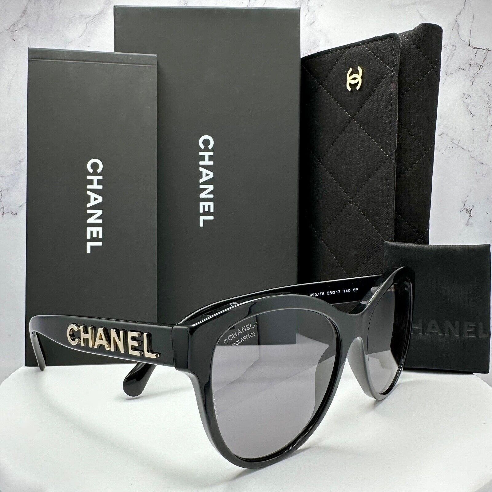 Chanel CHANEL Sunglasses Polarized Gold Metal 3D Logo Authentic | Grailed