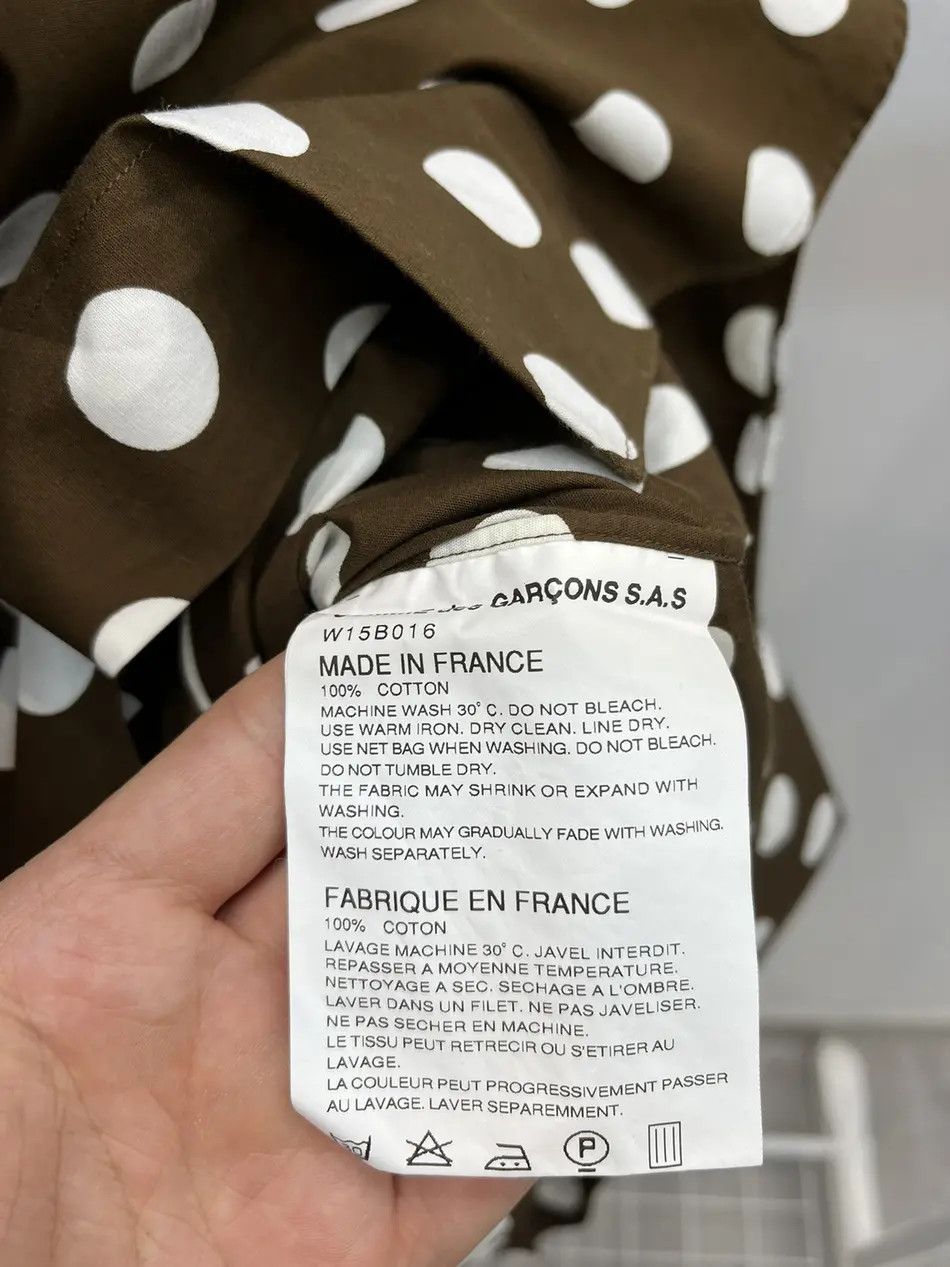 Comme des Garcons Comme des Garcons Polka Dot Button Up Cotton Shirt Size L / US 10 / IT 46 - 4 Thumbnail