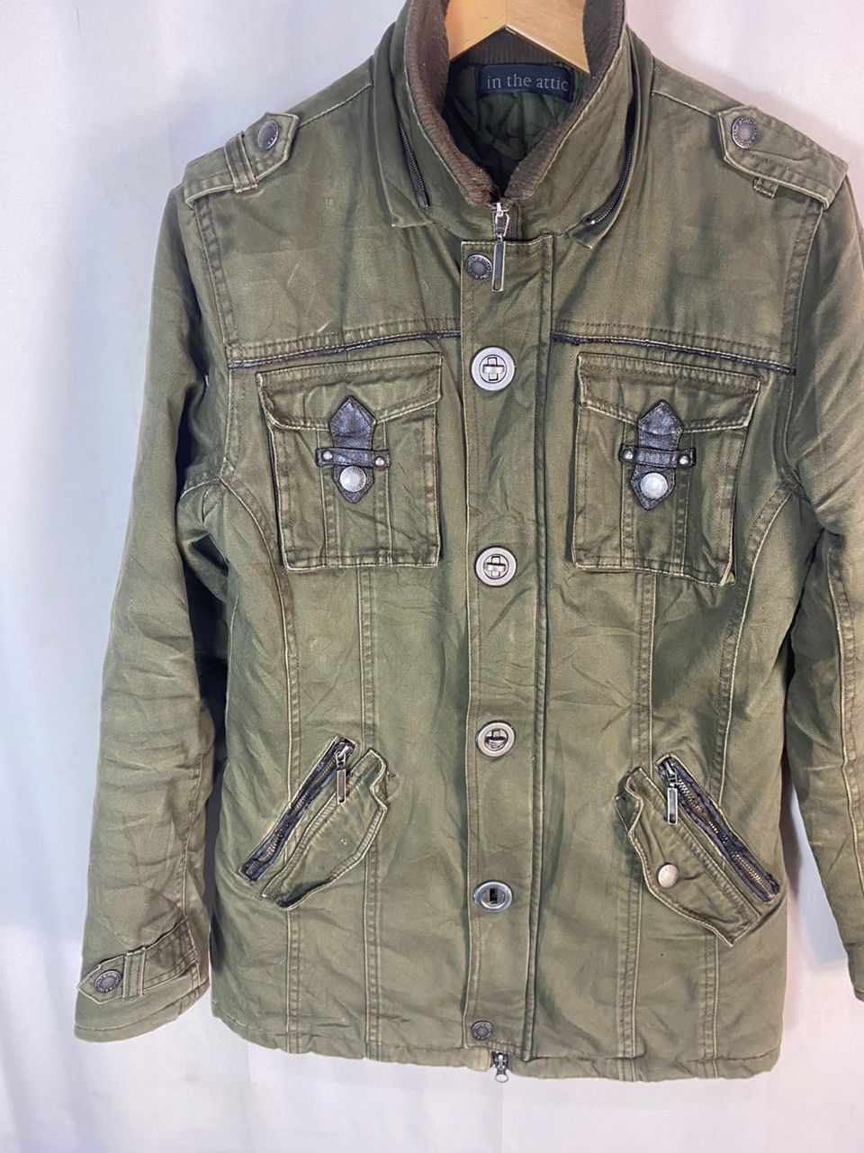 In The Attic In the attic multipocket distressed zipper jacket Size US S / EU 44-46 / 1 - 6 Thumbnail