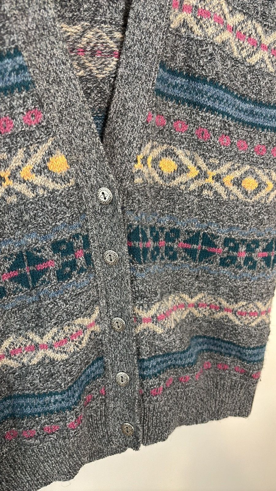 Eddie Bauer × Vintage Vintage Eddie Bauer Wool Cardigan Sweater Vest Size US XL / EU 56 / 4 - 3 Thumbnail