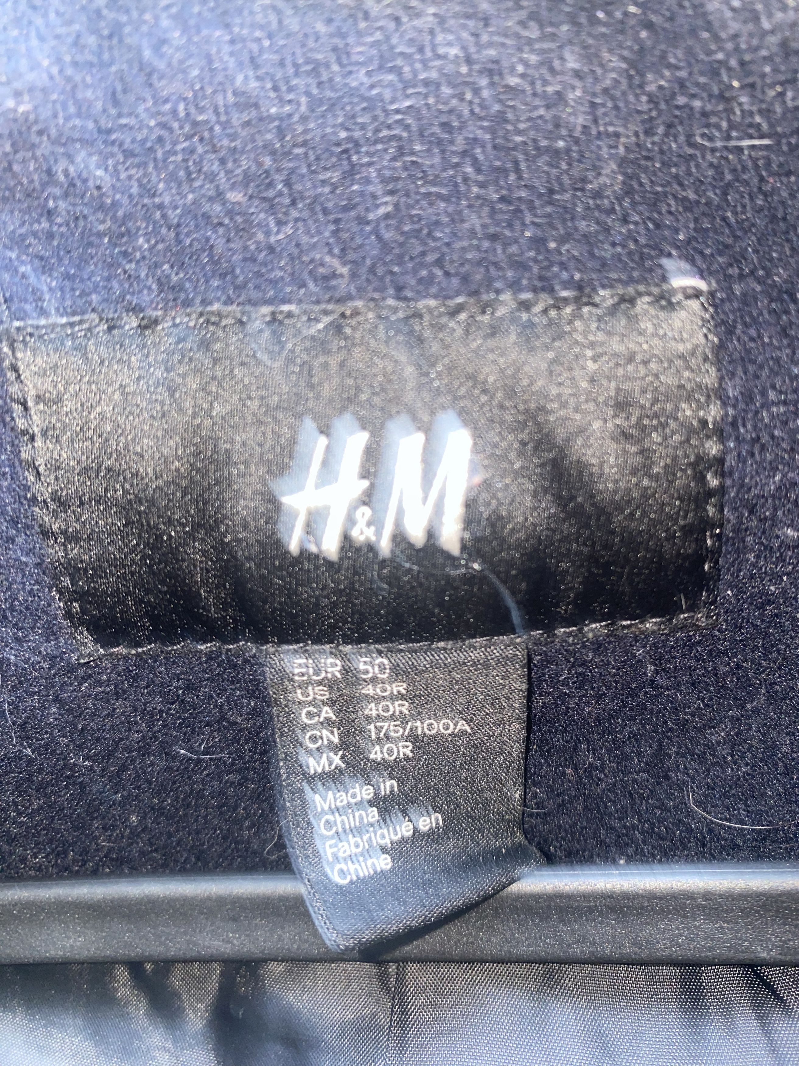 H&M H&M Dark Blue Double Breasted Coat Size US L / EU 52-54 / 3 - 3 Thumbnail