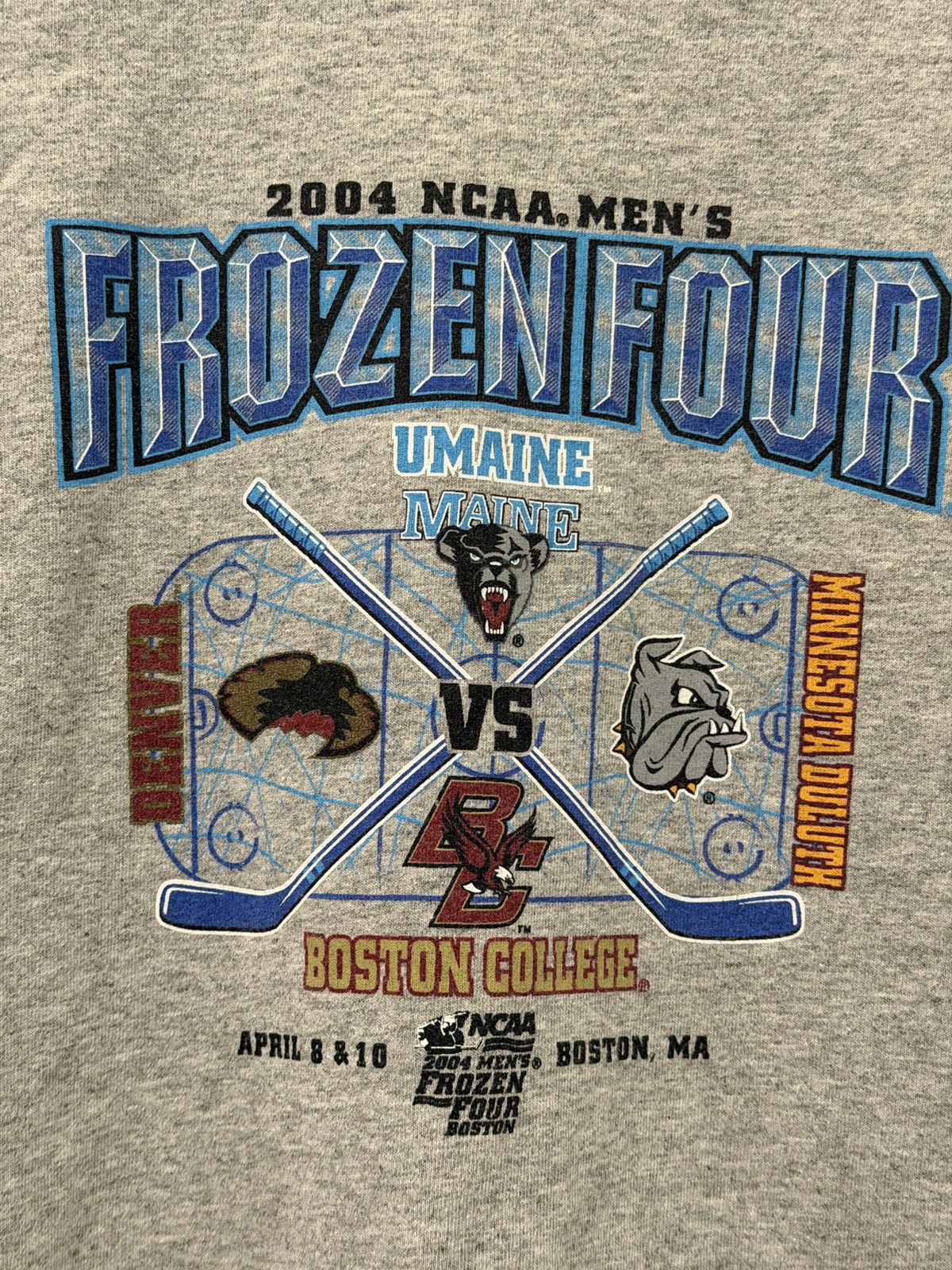 Champion Vintage Y2K Champion NCAA 2004 Frozen Four Boston T Shirt XL Size US XL / EU 56 / 4 - 3 Thumbnail