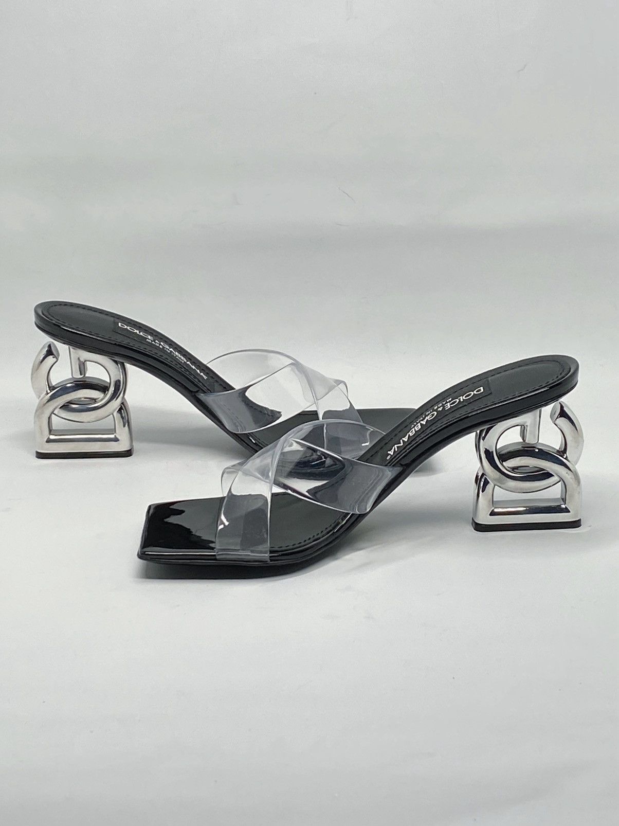 Dolce & Gabbana Dolce&Gabbana DG Heel PVC Mules side 36.5 Size US 6.5 / IT 36.5 - 10 Thumbnail