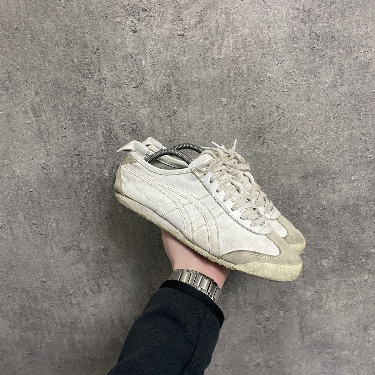Asics Vintage Asics Onitsuka Tiger Mexico 66 White Sneakers Size US 7.5 / EU 40-41 - 4 Thumbnail