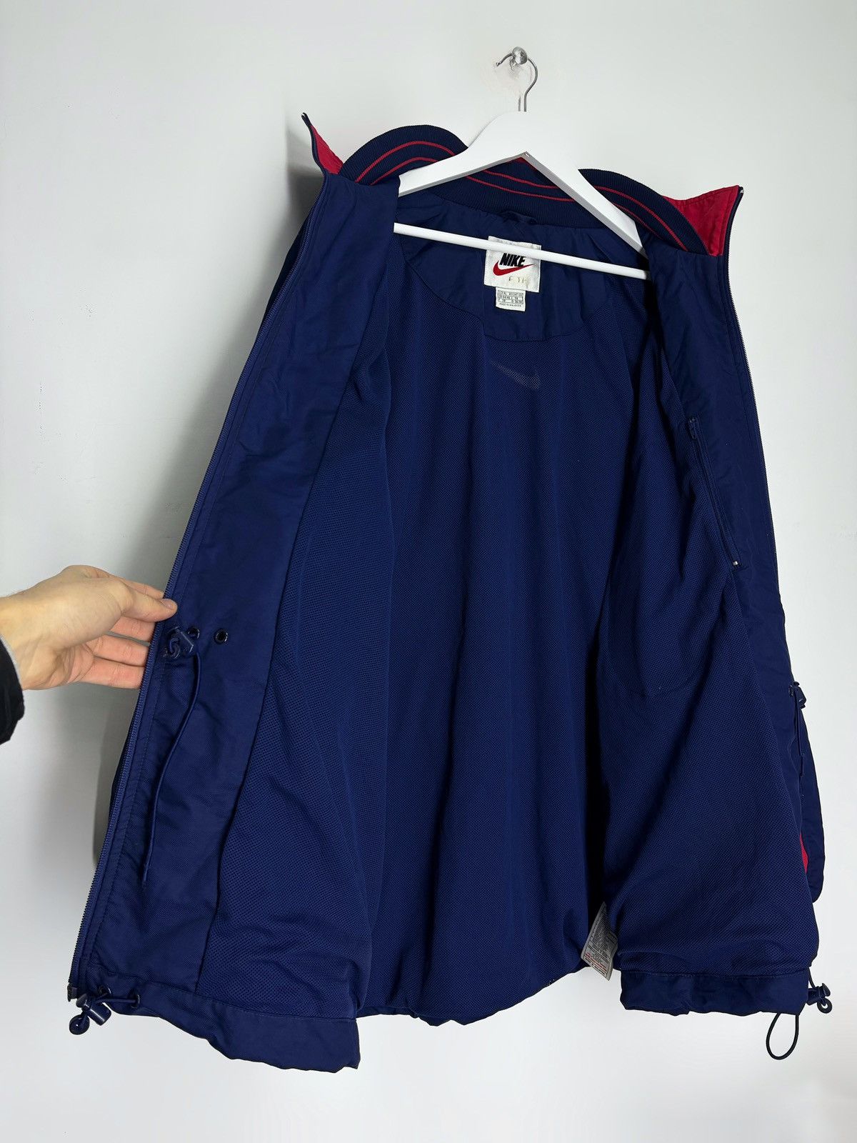 Nike Vintage 90s Nike England Rugby Union Retro Zip Jacket Size US XL / EU 56 / 4 - 18 Thumbnail