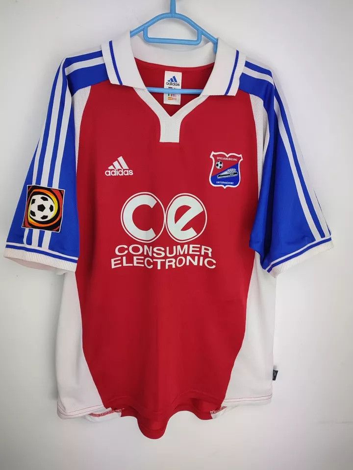Adidas Spvgg Unterhaching home 2000-02 #8 LEXA Matchworn FOOTBALL Size US L / EU 52-54 / 3 - 1 Thumbnail