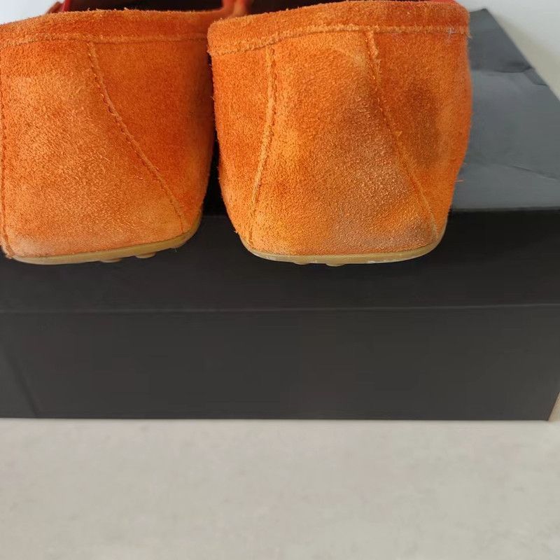 Gucci Gucci Orange Suede Loafers for Men Size US 7.5 / EU 40-41 - 7 Thumbnail