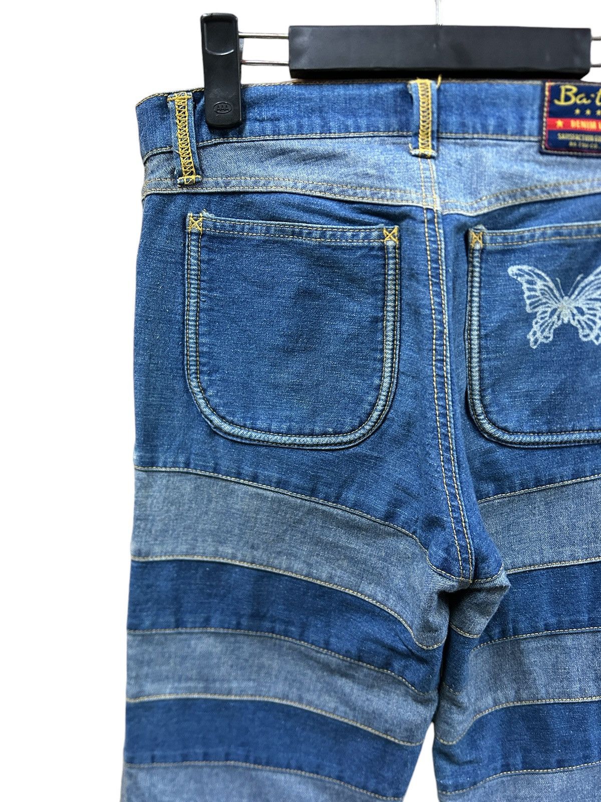 If Six Was Nine × Japanese Brand × Le Grande Bleu (L.G.B.) Vintage Ba-tsu Club Hagi Flared Jeans Size US 30 / EU 46 - 11 Thumbnail