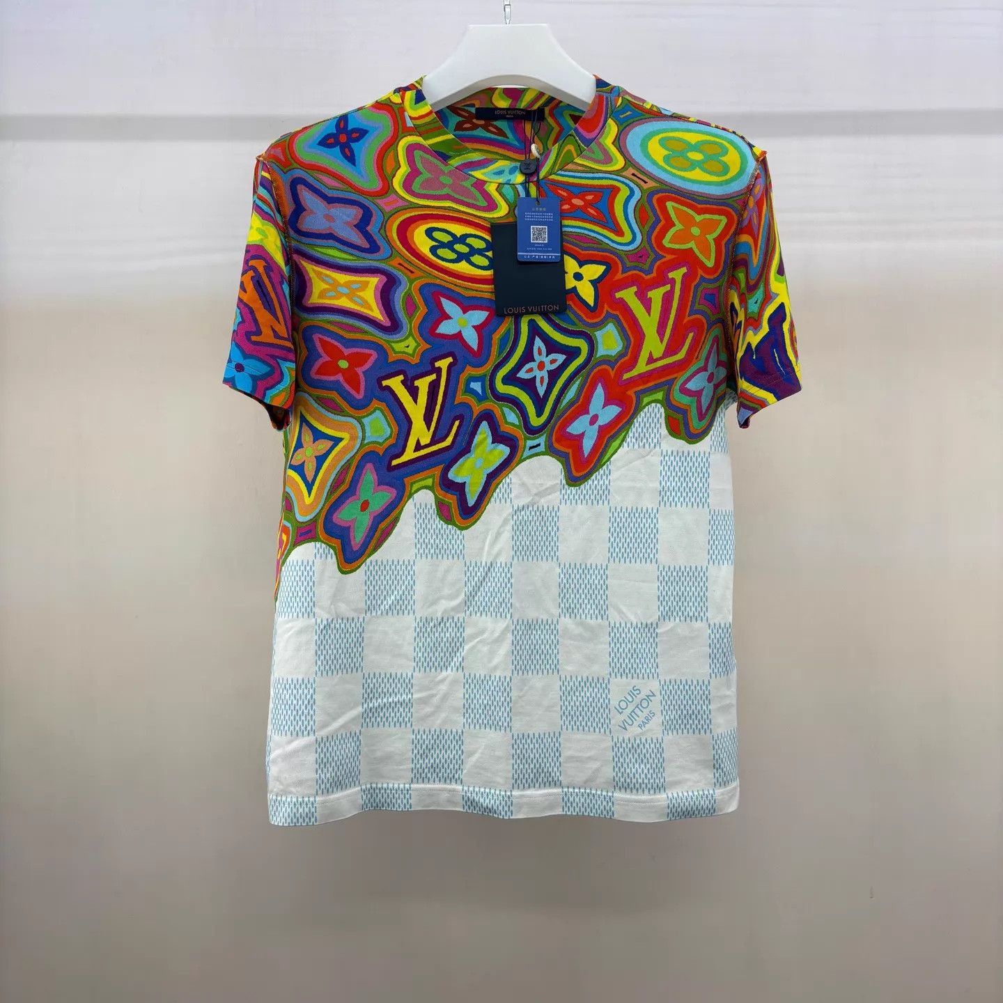 Louis Vuitton Multi Color Abstract Pattern Short Sleeve Shirt Size US M / EU 48-50 / 2 - 1 Thumbnail